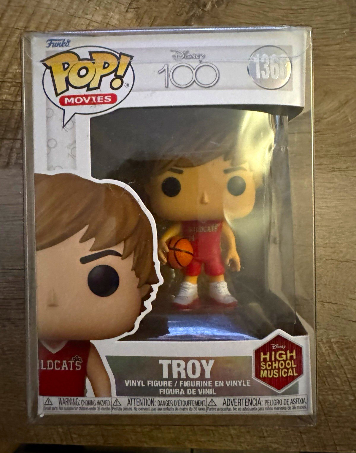 Funko Pop Movies Disney 100 Troy High School Musical Vinyl Figure #1368