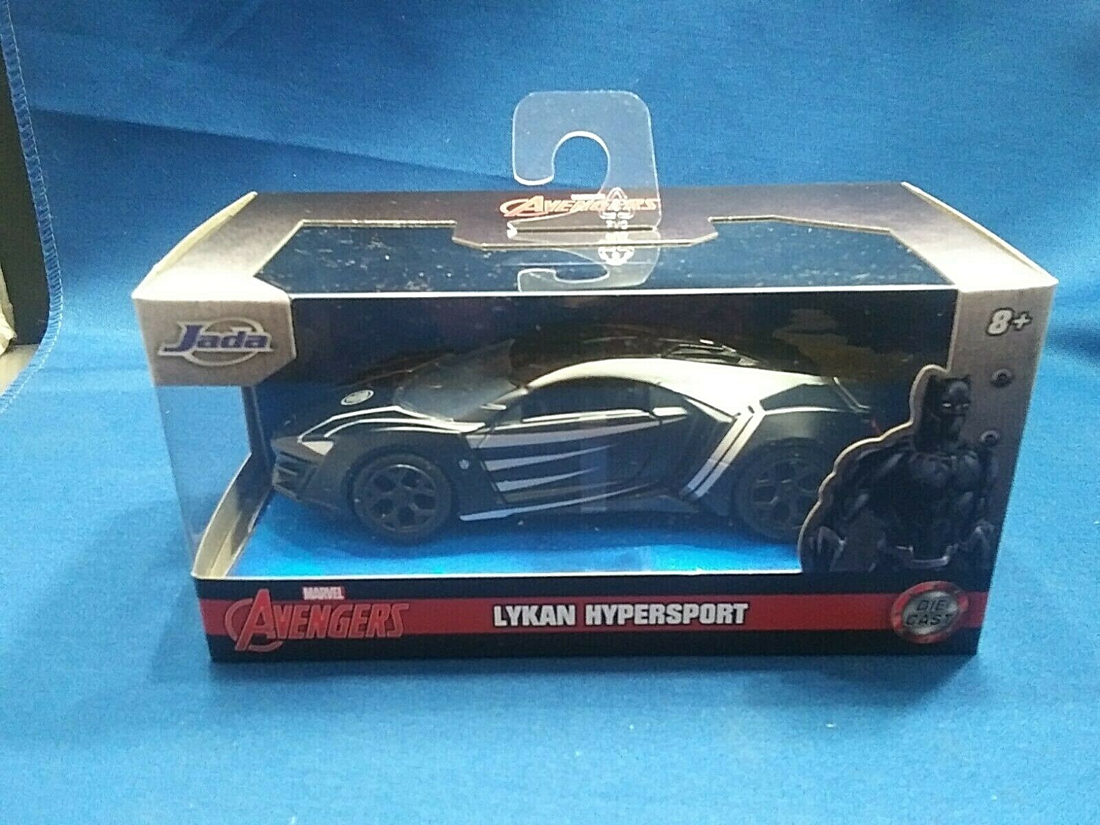 2020 Marvel Avengers Black Panther Lykan Hypersport Diecast 1:32 Scale New Box