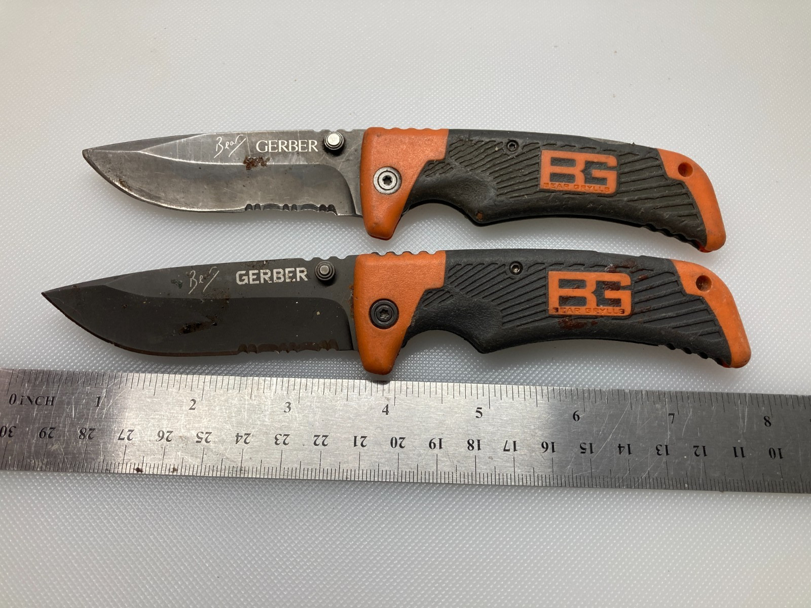 Lot of 2 Gerber Bear Grylls Folding Lockback Knife