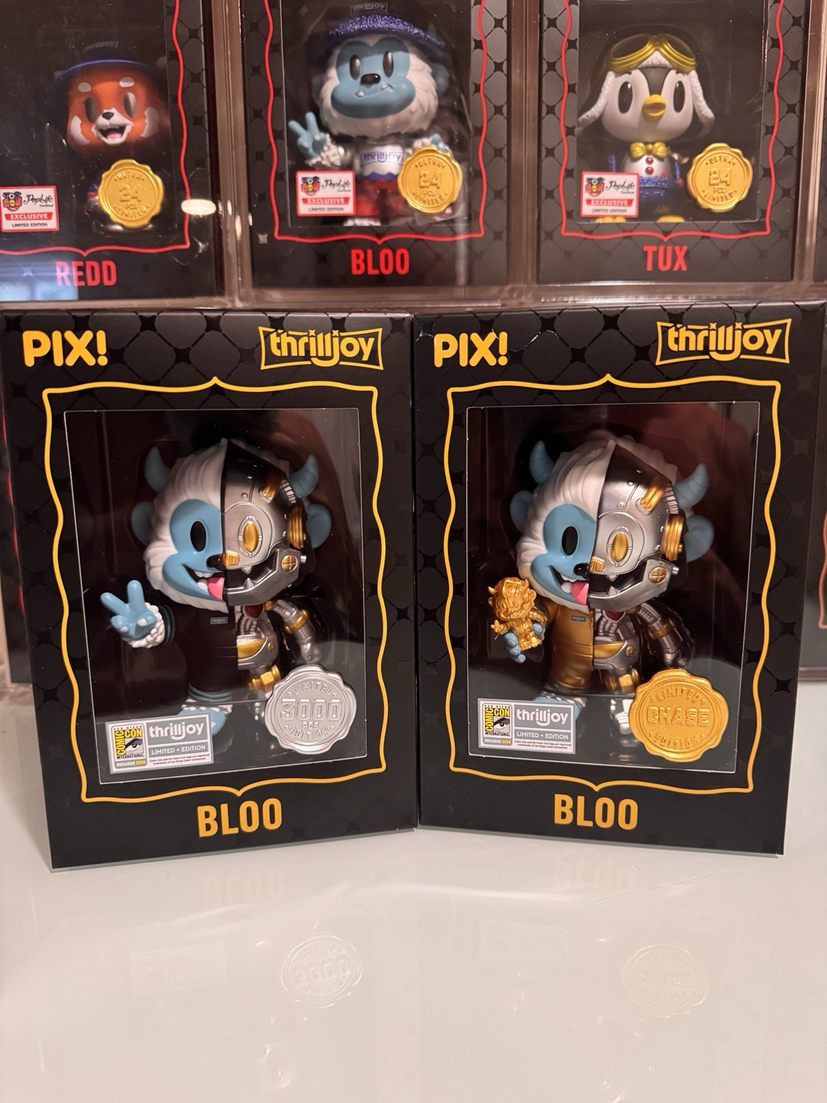 Thrilljoy PIX Bloo GOLD CHASE 1:6 & Hero SDCC 2026 Booth Exclusive