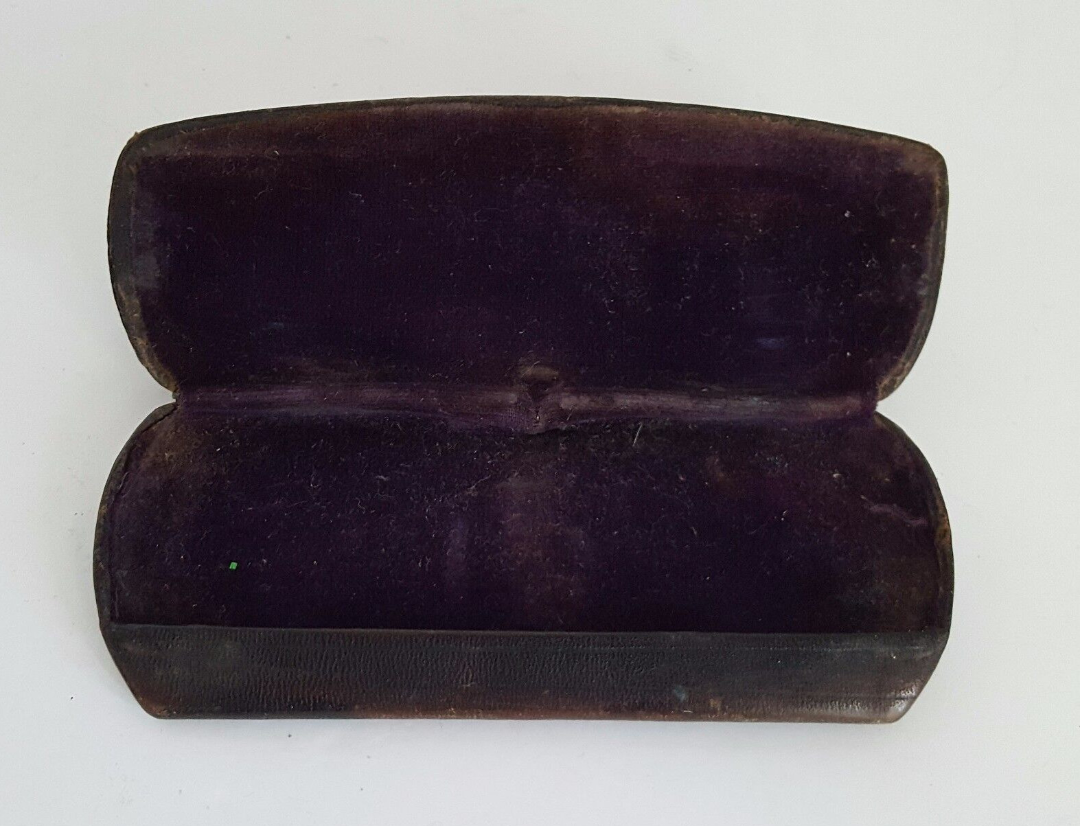 Vintage Spectacle Hard Case Brown Approx 4.75\