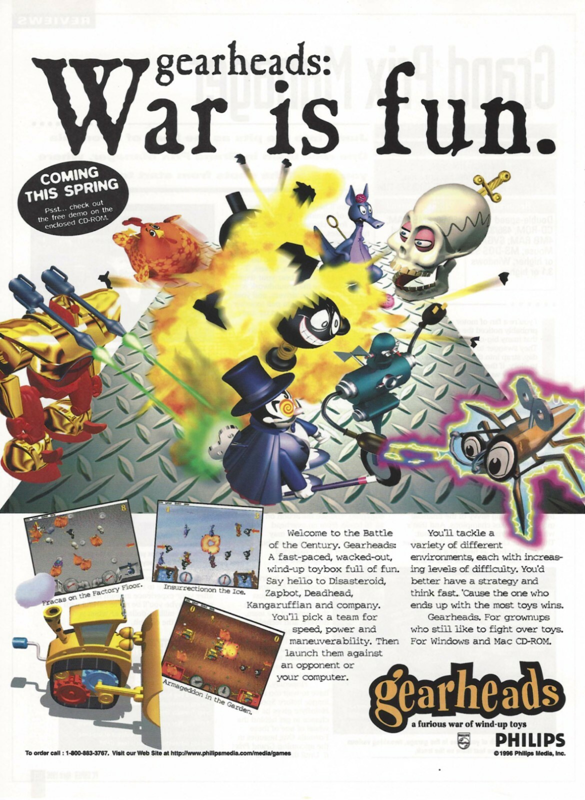 Gearheads Print Ad/Poster Art PC Big Box