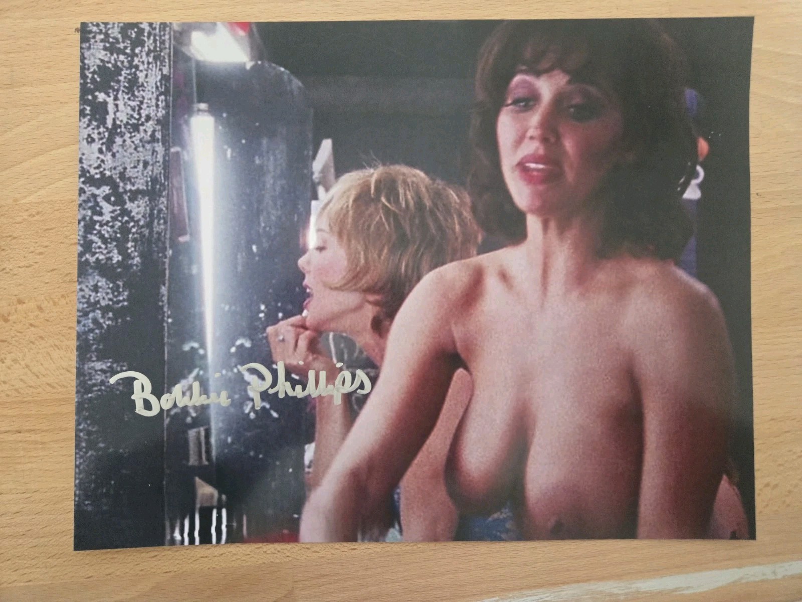 Bobbie Phillips Signed 8.5 By 11 Showgirls