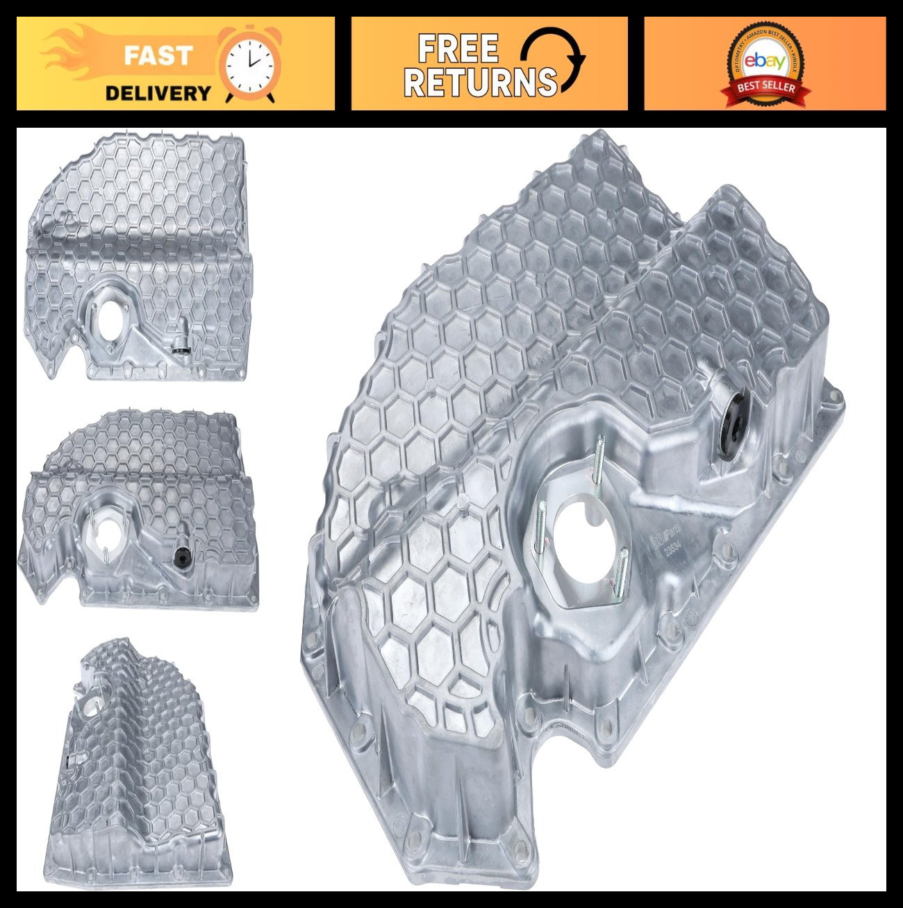 URO Parts 06K103600RPRM Oil Pan, Heavy Duty Aluminum