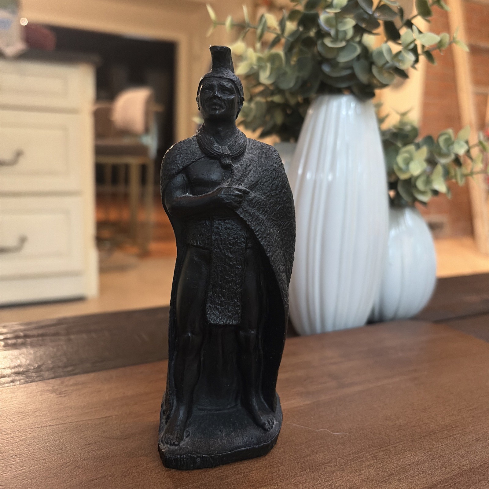 Vintage Coco Joe’s King Kamehameha Hawaiian Lava Figure