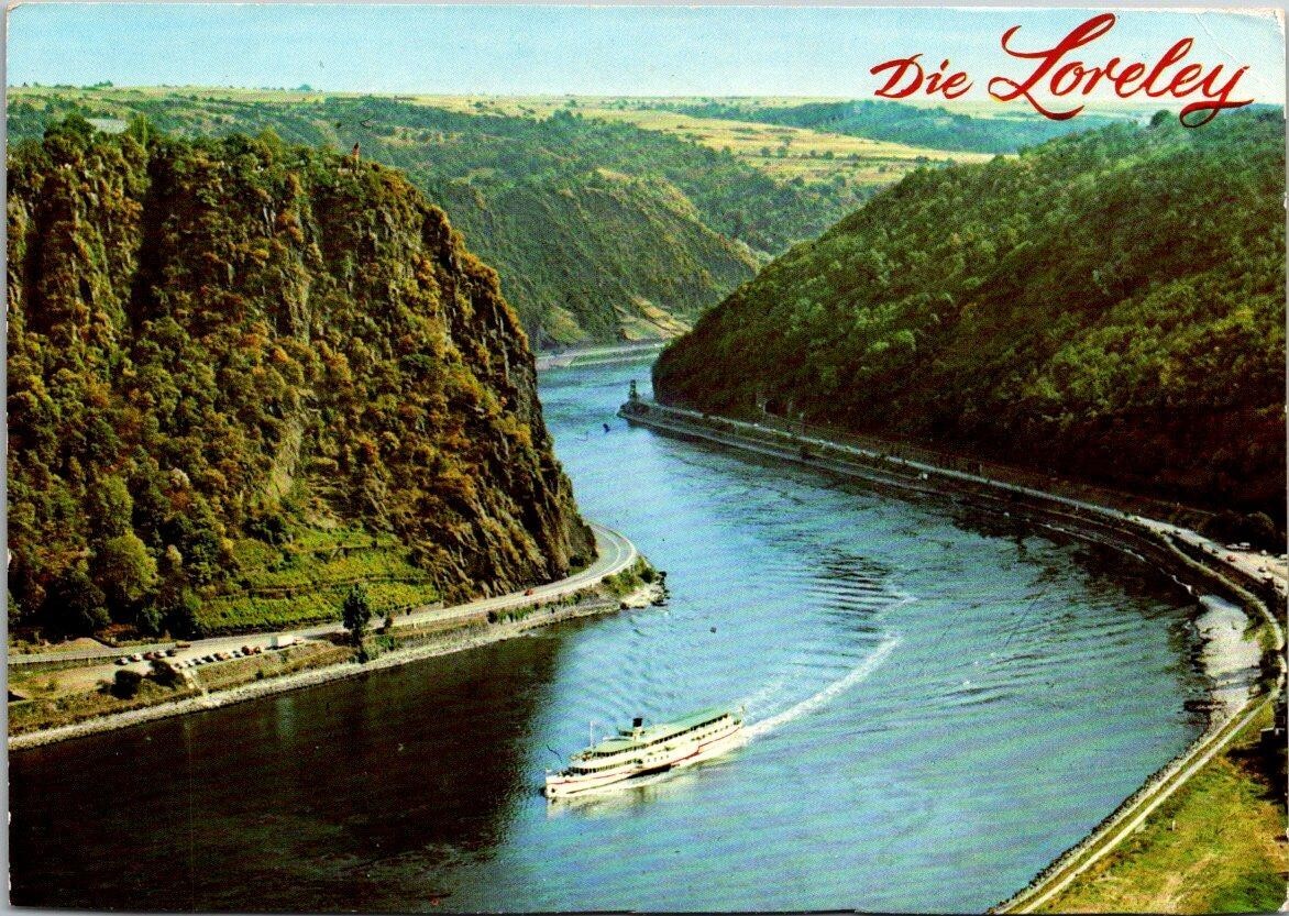 Vintage The Rock Valley of the Loreley Rock Valley of the Loreley Postcard