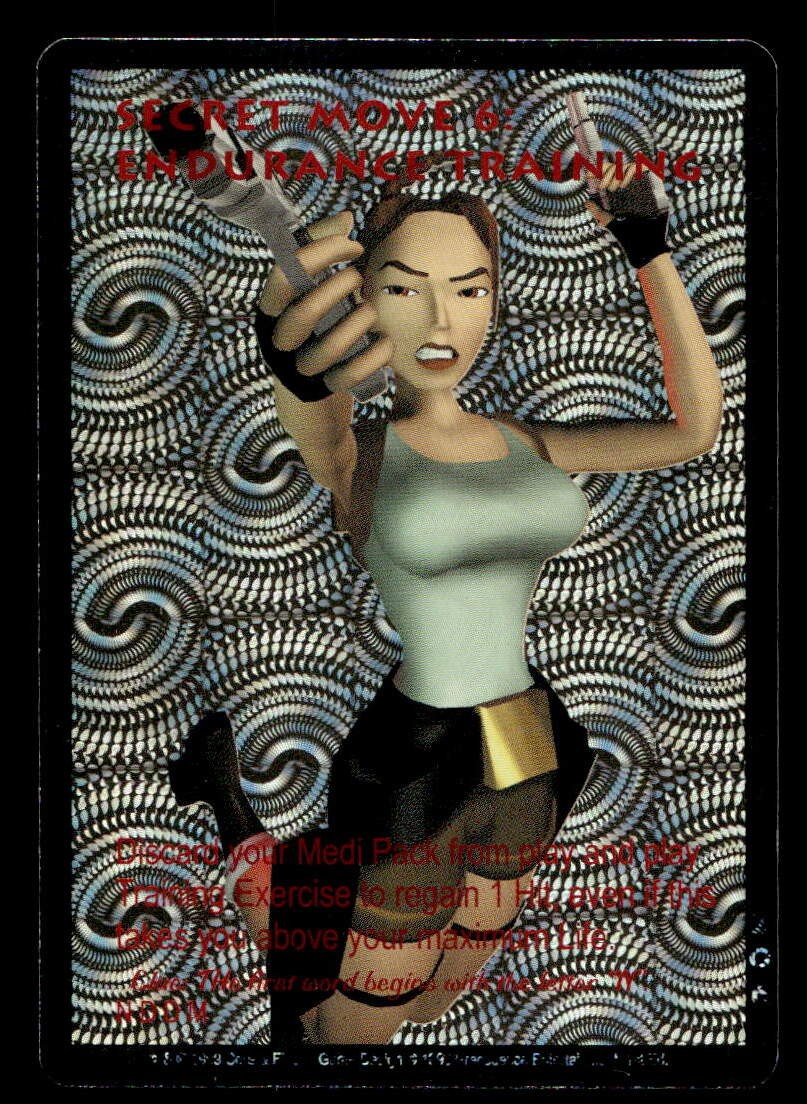 1999 Core & Eidos Tomb Raider #NNO Lara Croft Secret Move Foil