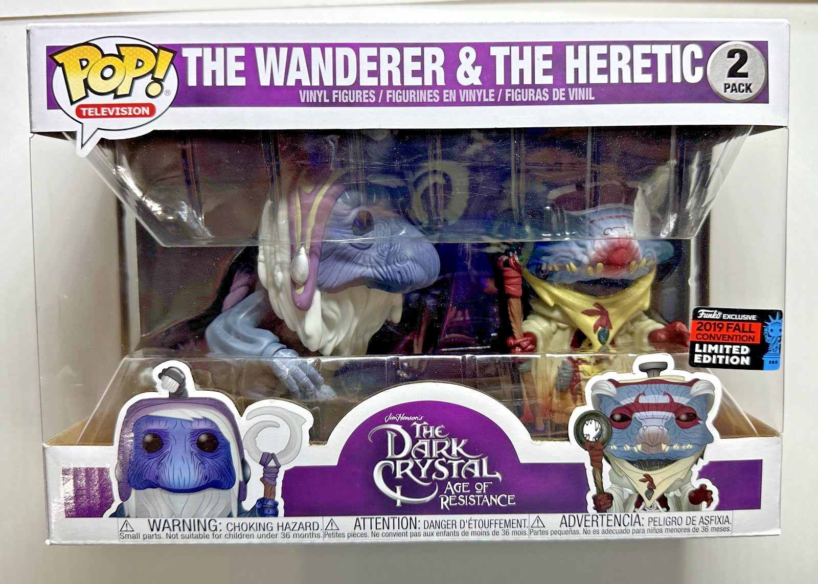 FUNKO POP THE DARK CRYSTAL THE WANDERER & THE HERETIC 2 PACK...**SEALED**NEW**