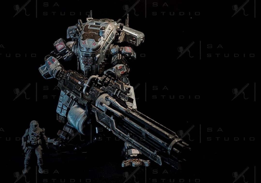 New SAstudio Titanfall2 Legion Static Figure Model Painted Statue 7.09 in.
