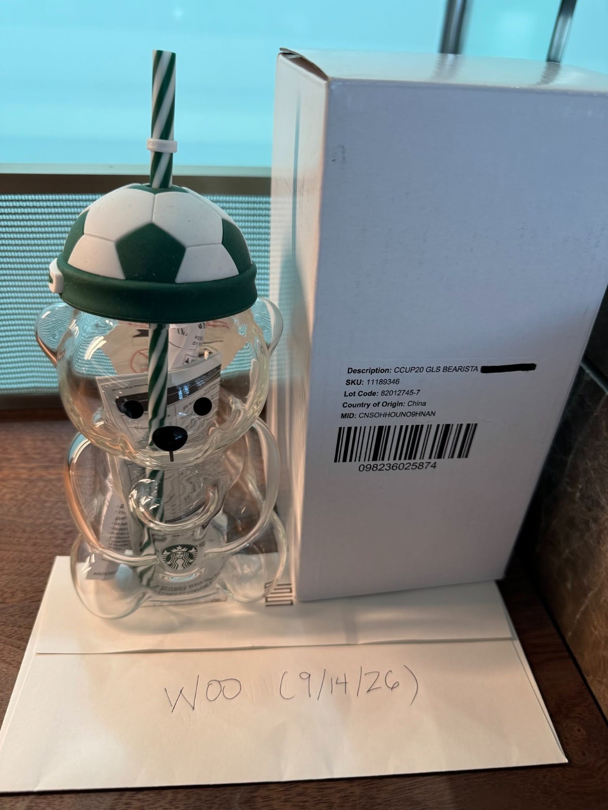 2026 Starbucks Korea Bearistas: Snoopy,FIFA WorldCup Green  & CitrusySummer Blue