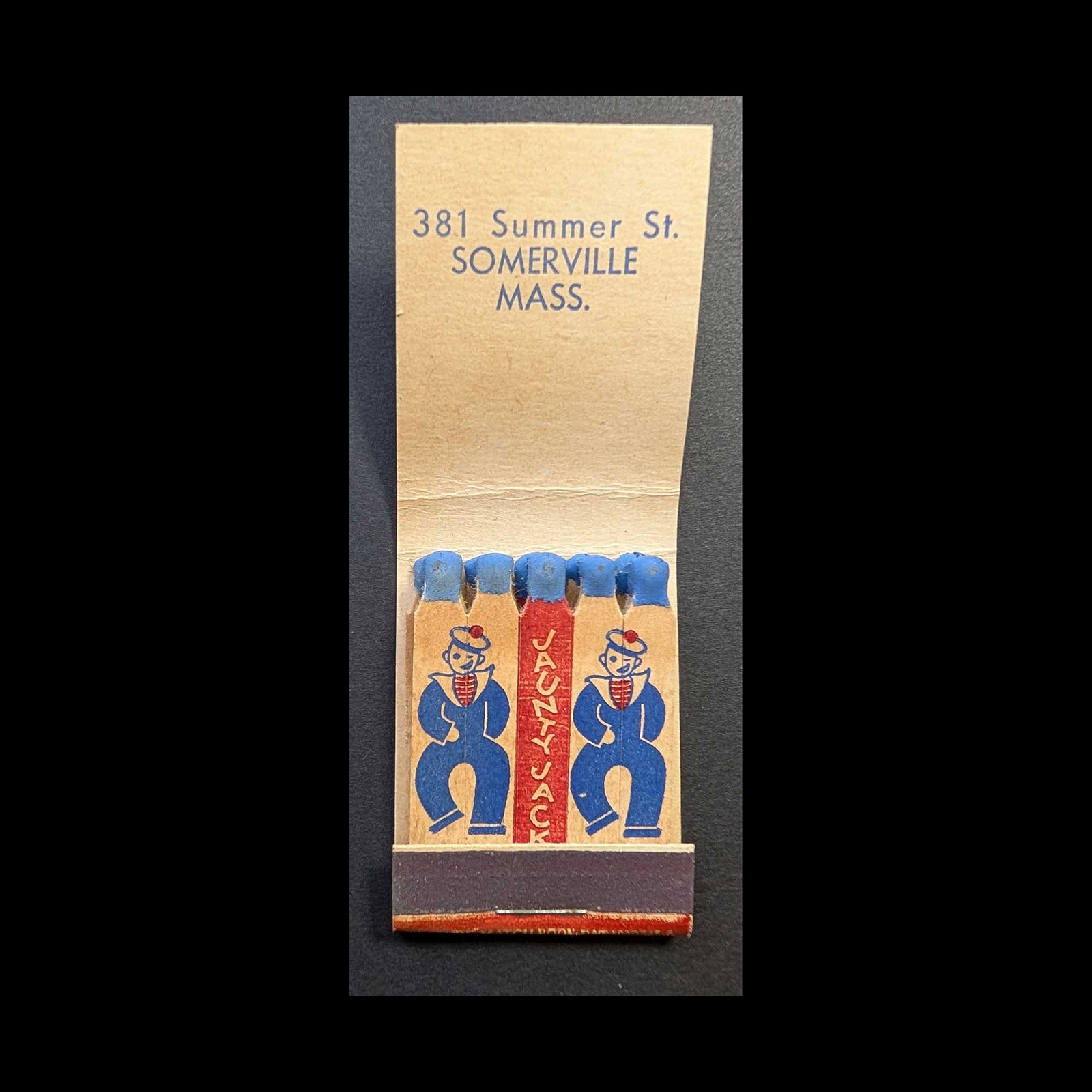 Full Book Feature Matchbook Jaunty Jack The Perfect Snack Somerville MA