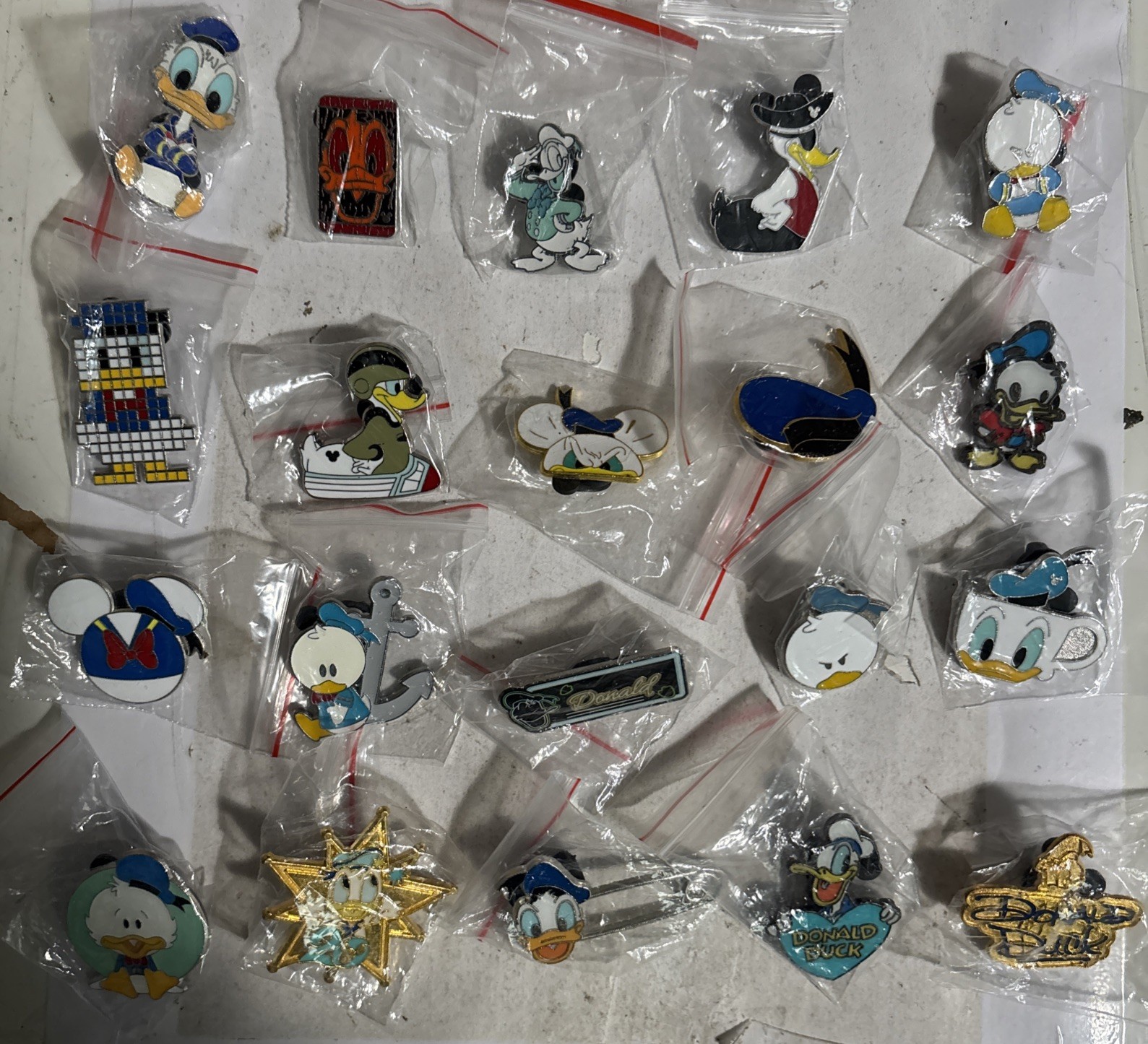 Disney Donald Duck ONLY Pins lot of 20