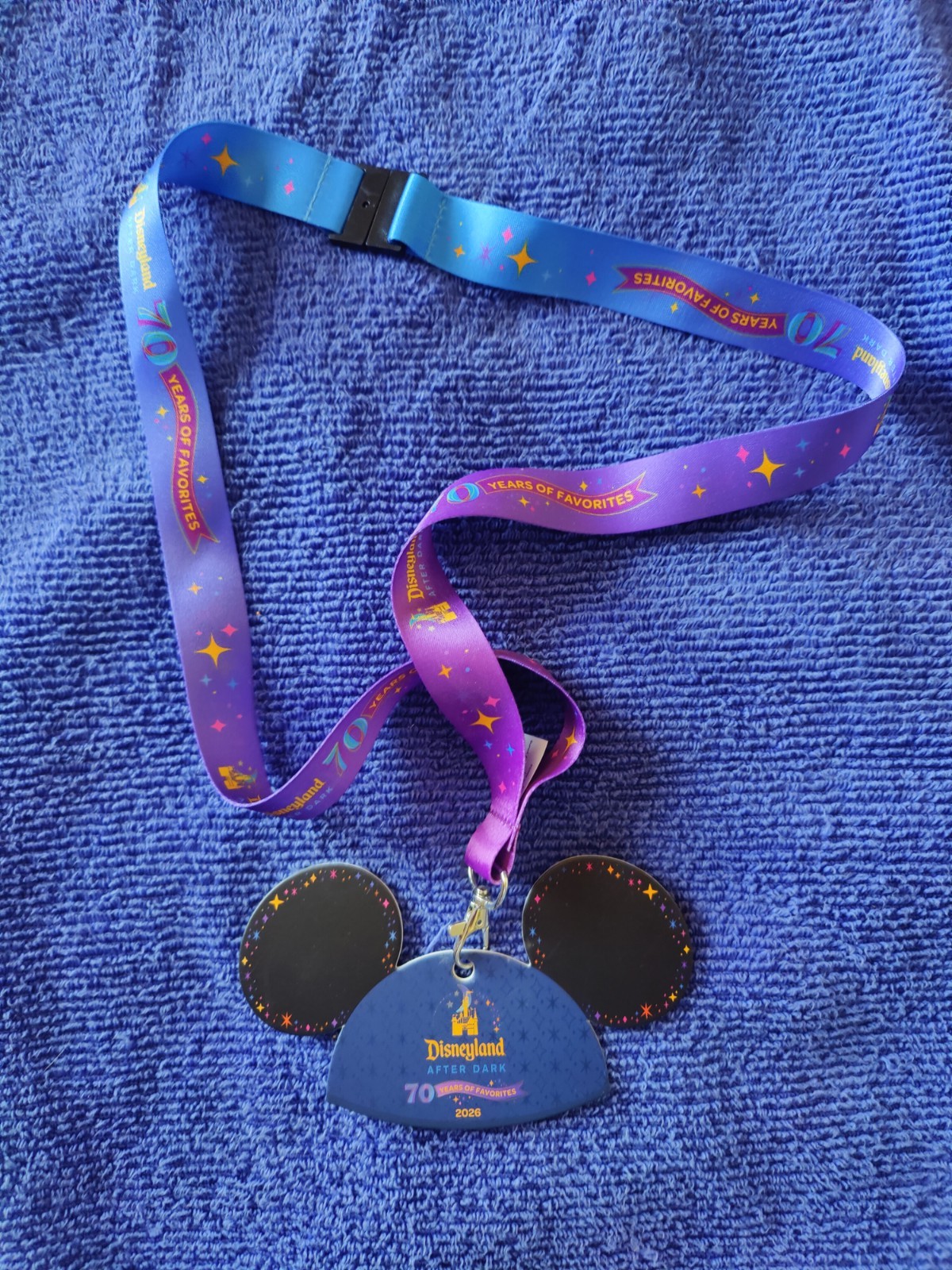Disney Disneyland After Dark 70 Years of Favorites 2026 Lanyard Souvenir