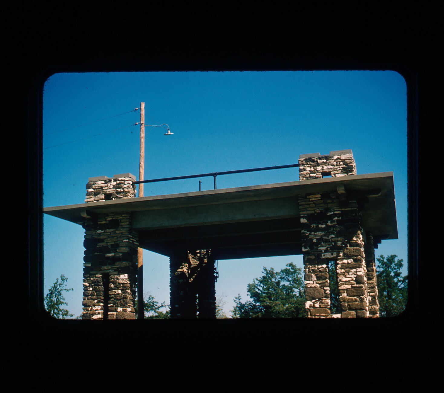 1956 Pawnee Rock Kansas Red Boarder Trans 35mm Slide 2