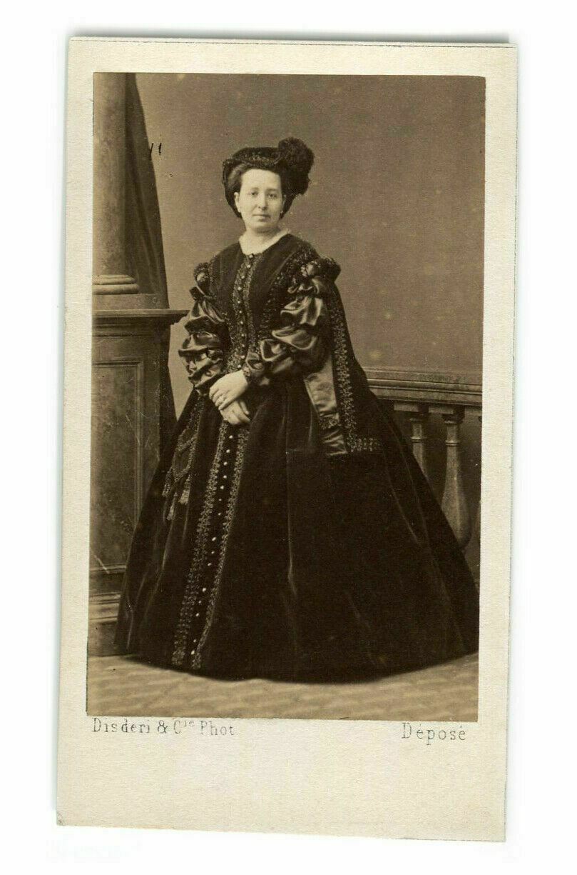 CDV Photo – Rosina Penco, Italian Soprano – Disdéri, Paris c.1862