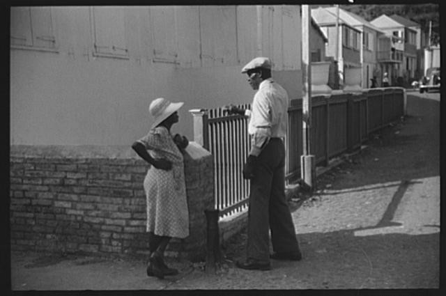 Photo:Charlotte Amalie St Thomas Virgin Islands 1930s Side Street Scene