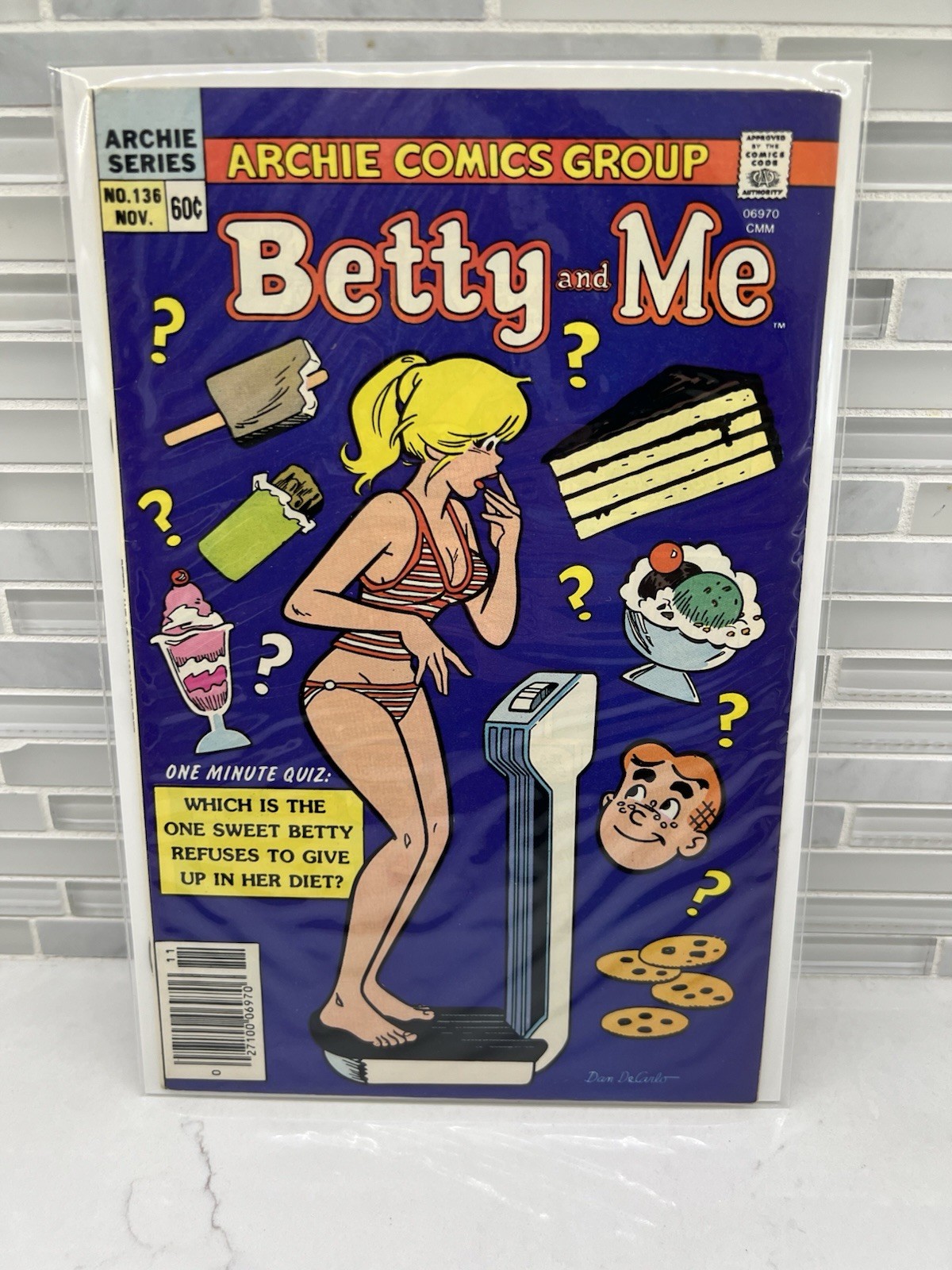 Betty and Me #136 Controversial Diet Cover Good Girl Art 1983 Comics Archie
