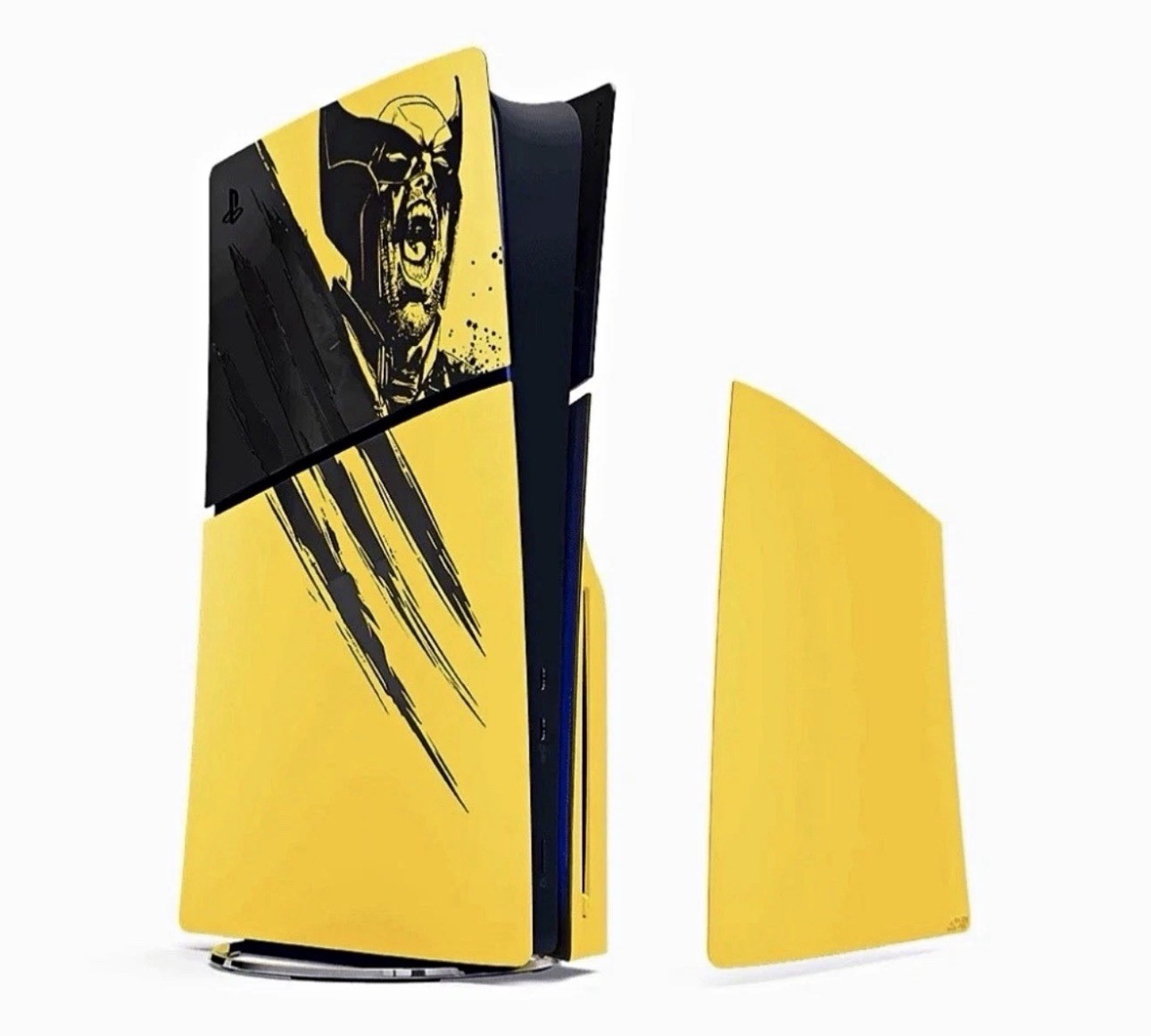 PS5 SLIM Console Cover Marvel’s Wolverine Battle Yellow Limited Edition
