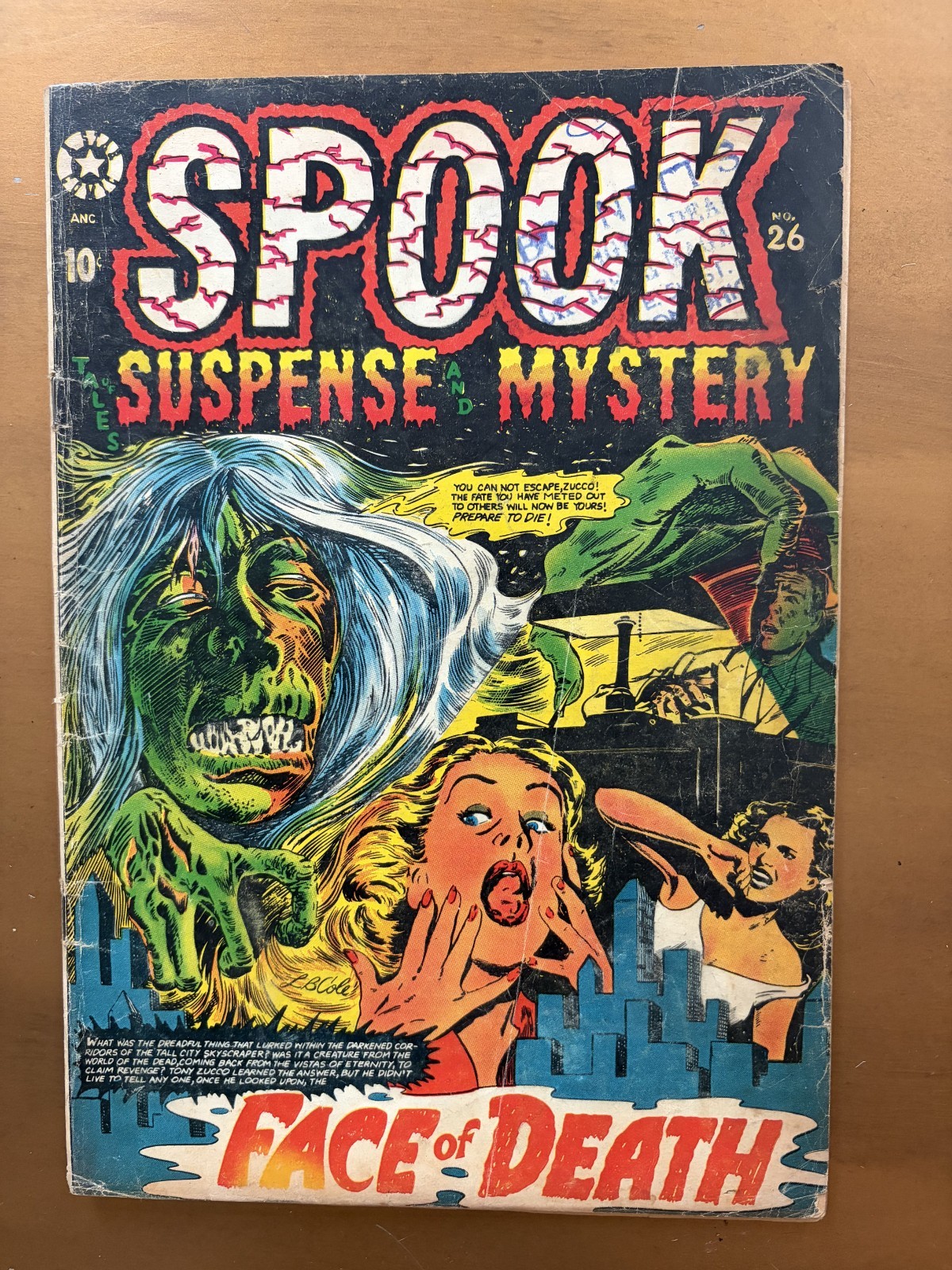 Spook #26 -L. B. Cole ZOMBIE- (Star 1953) Suspense Mystery PCH 3.0-3.5