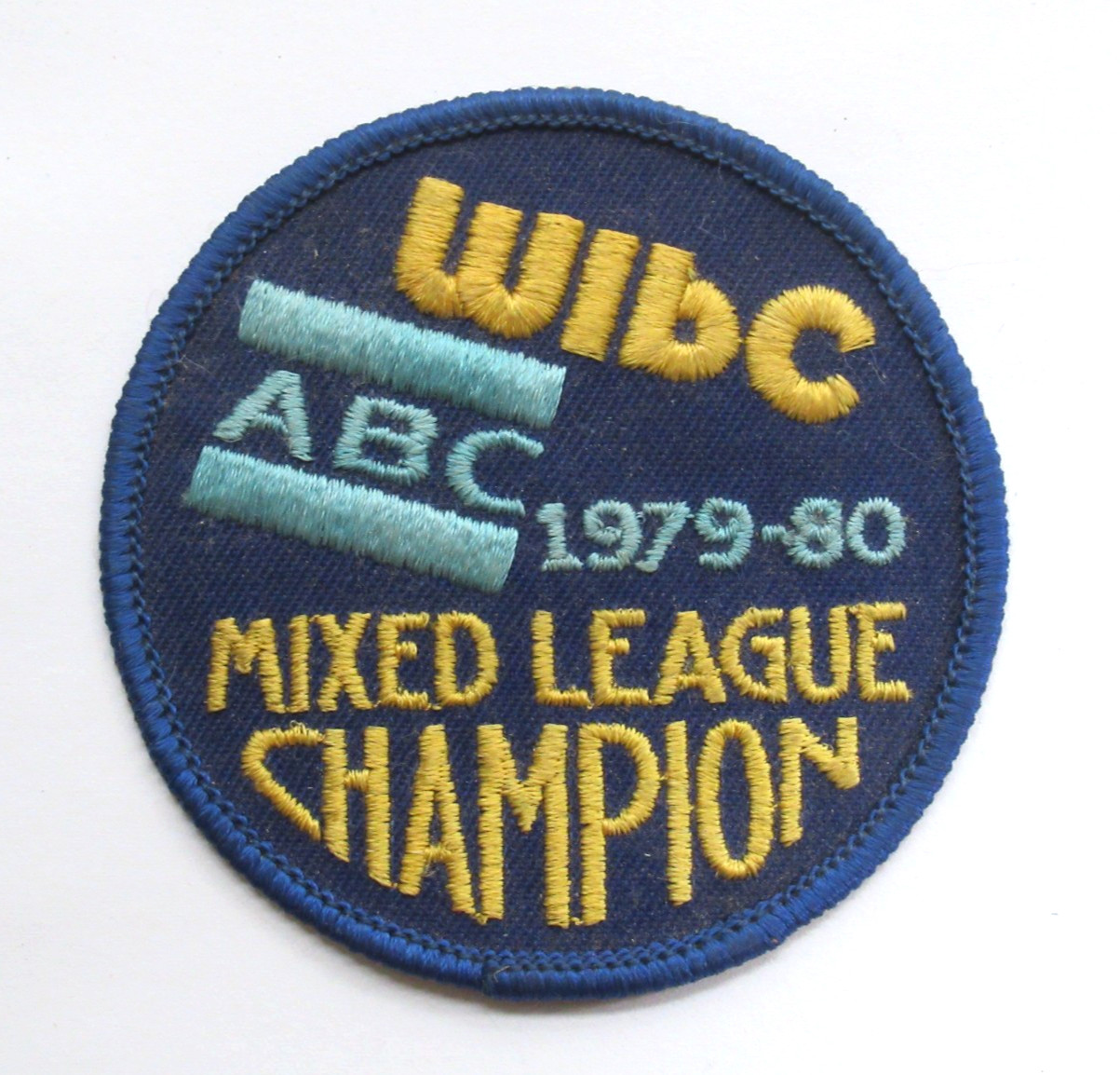 Vintage WIBC ABC Bowling Patch 1979-1980 Mixed League Champion