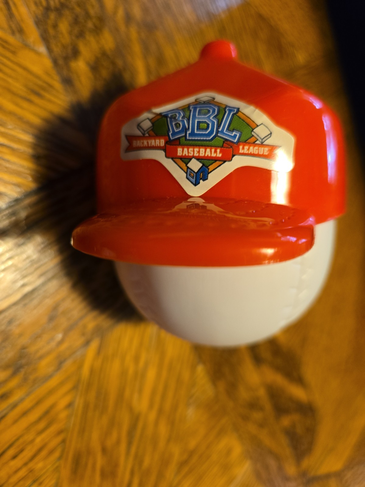 Rare Humongous Entertainment Backyard Baseball League Keychain Container Ring