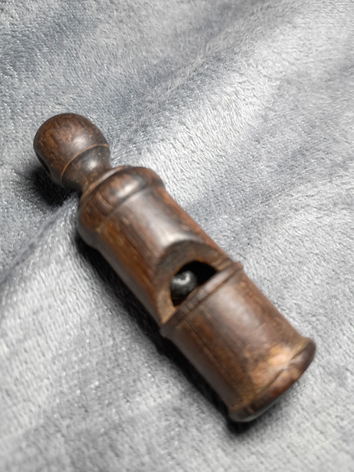 Authentic WW2 Wermacht German Hardwood Turned Treen Whistle