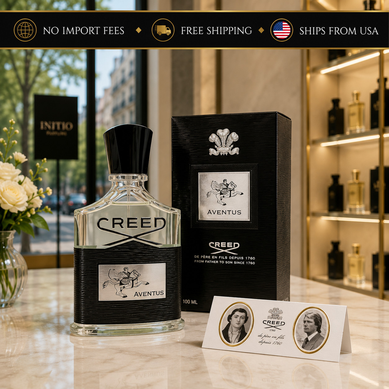 creed aventus Eau de Parfum for men 100 ml New in Sealed Box TESTER