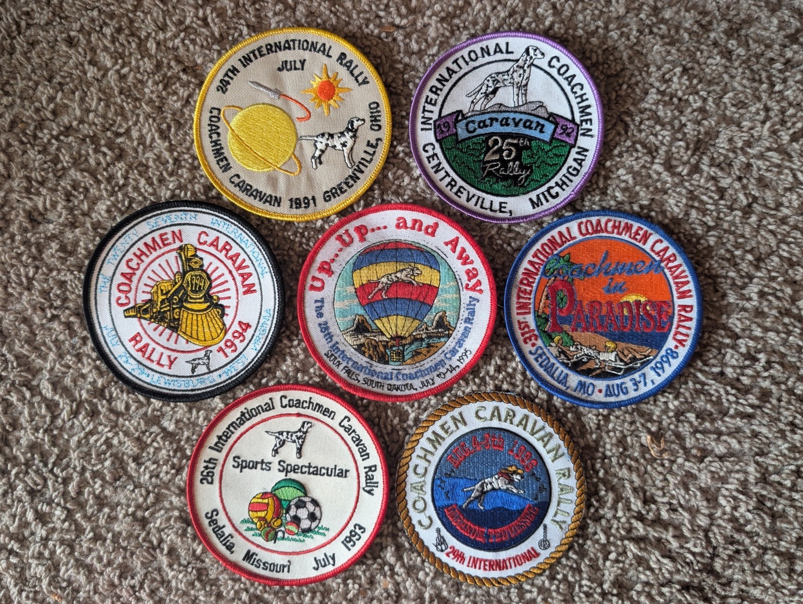 Vintage 1991-1998 Coachmen Caravan International Rally Lot of 7 New 4\