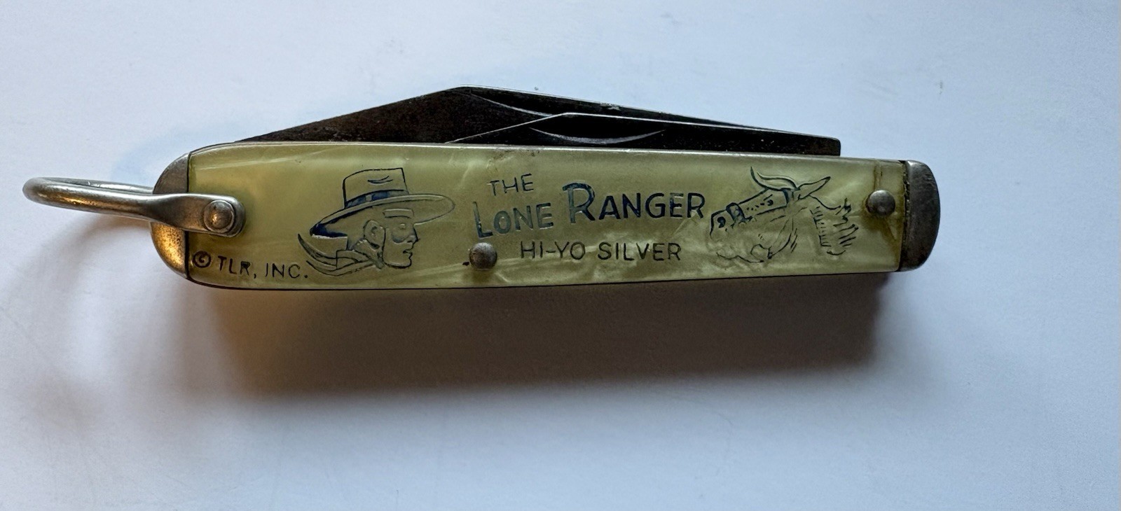 Vint. 1950’s CAMCO USA The Lone Ranger Pocket Knife Hi-Yo Silver Bullet Original