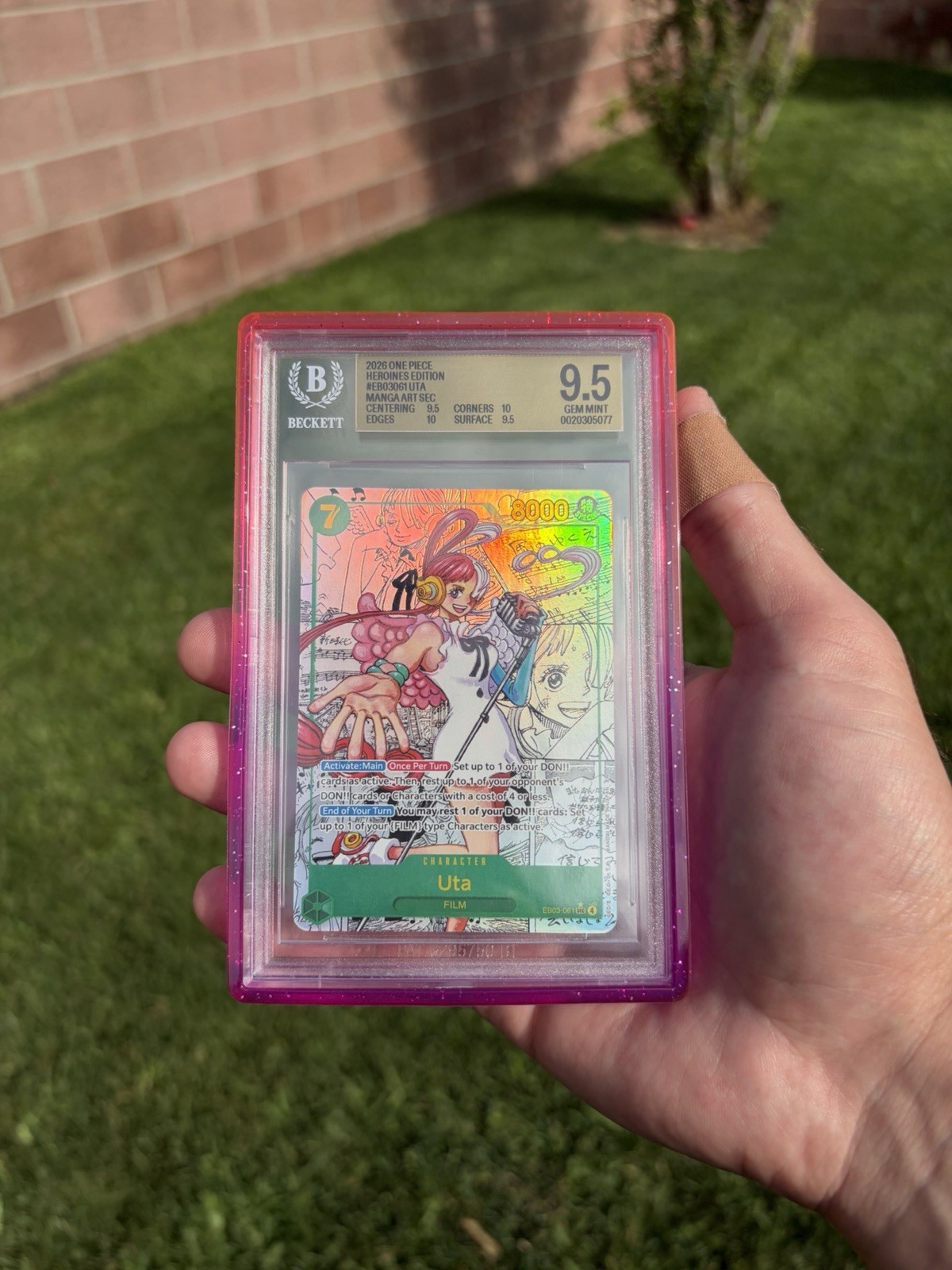 UTA MANGA BGS GRADED EB03 HEROINES CHASE BGS 9.5 SLAB