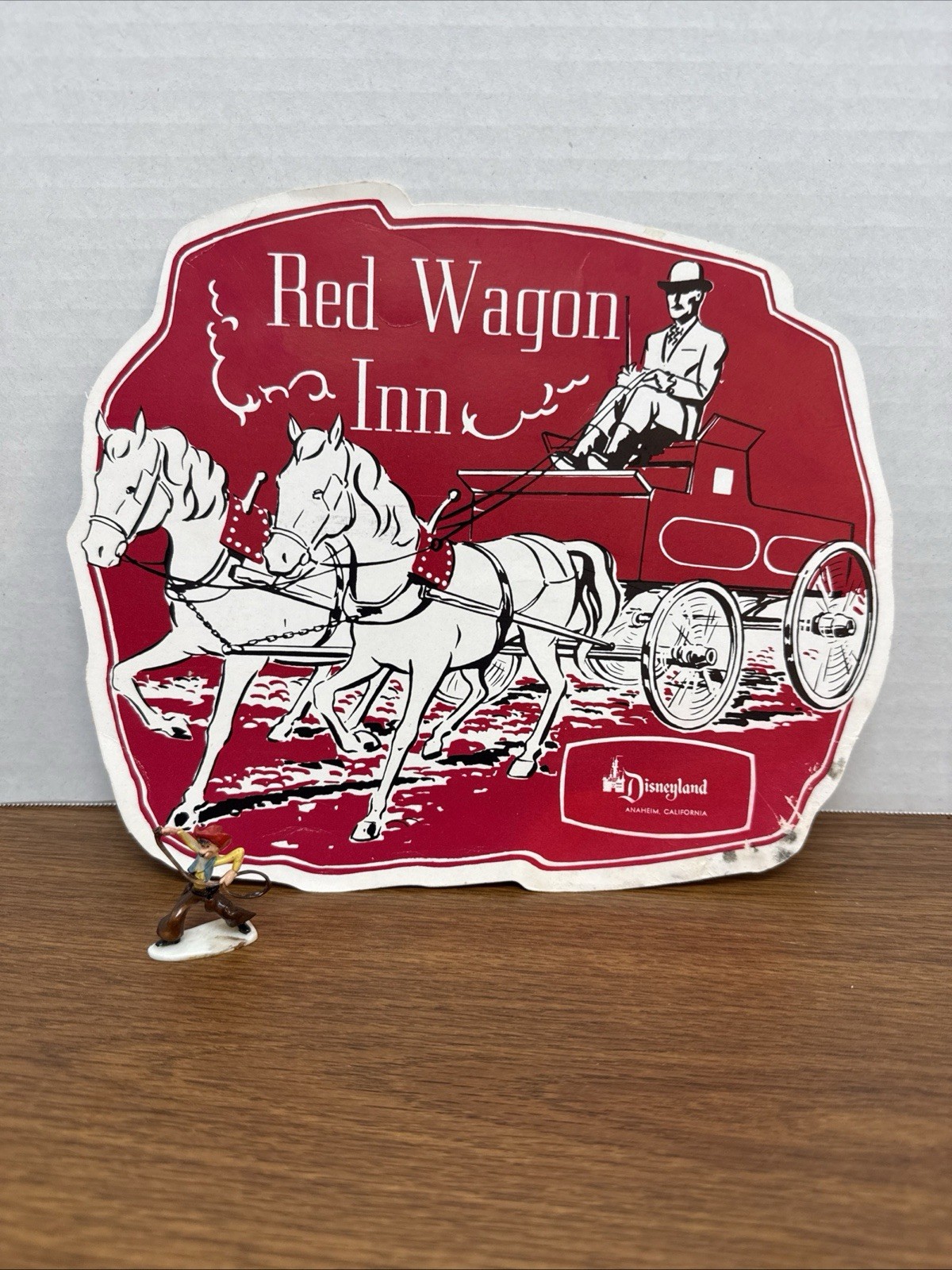 VINTAGE  MENU FOR YOUNG AMERICANS  RED WAGON INN DISNEYLAND WALT DISNEY 1960
