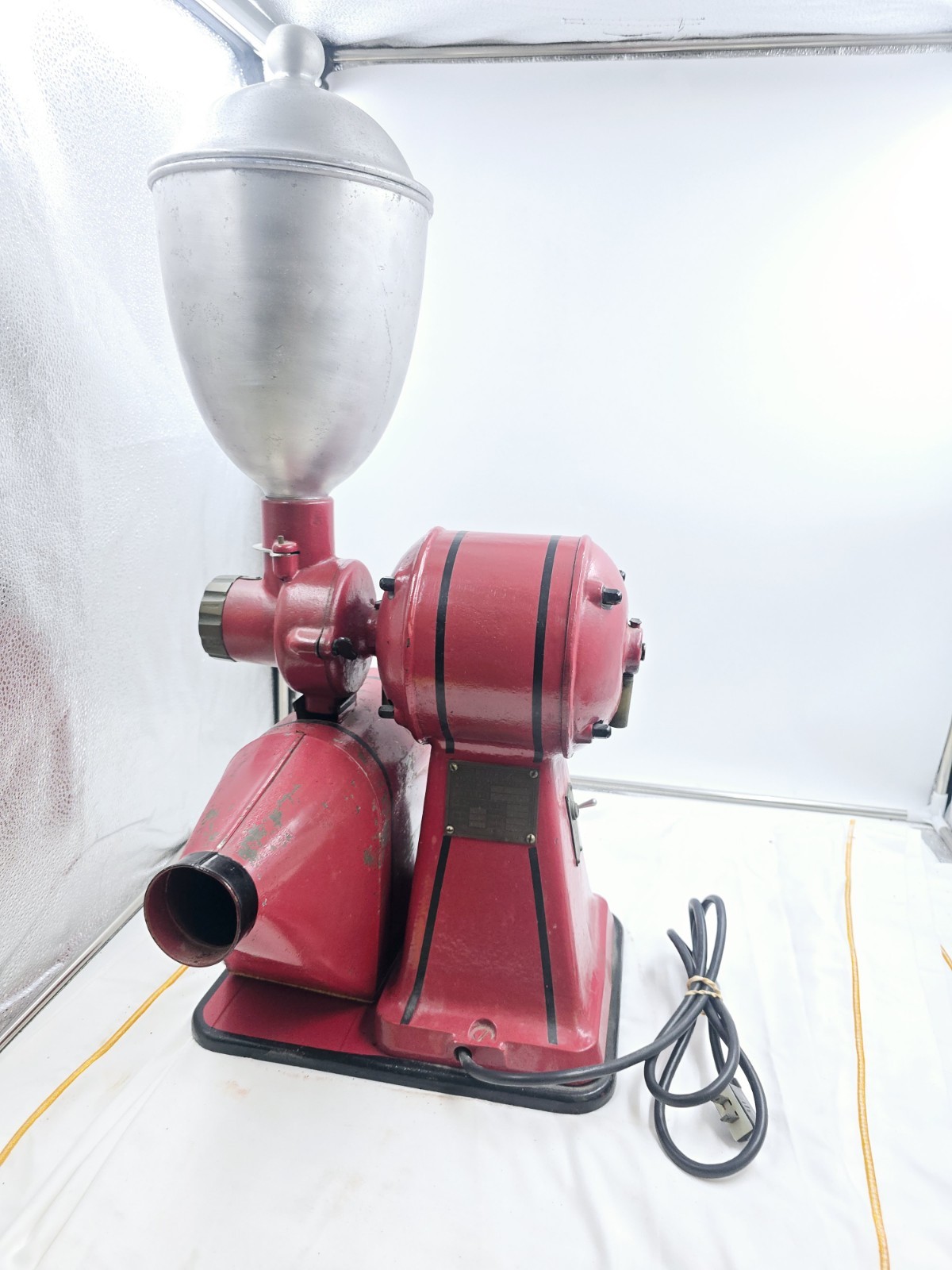 Antique  Enterprise Electric Coffee Grinder Working
