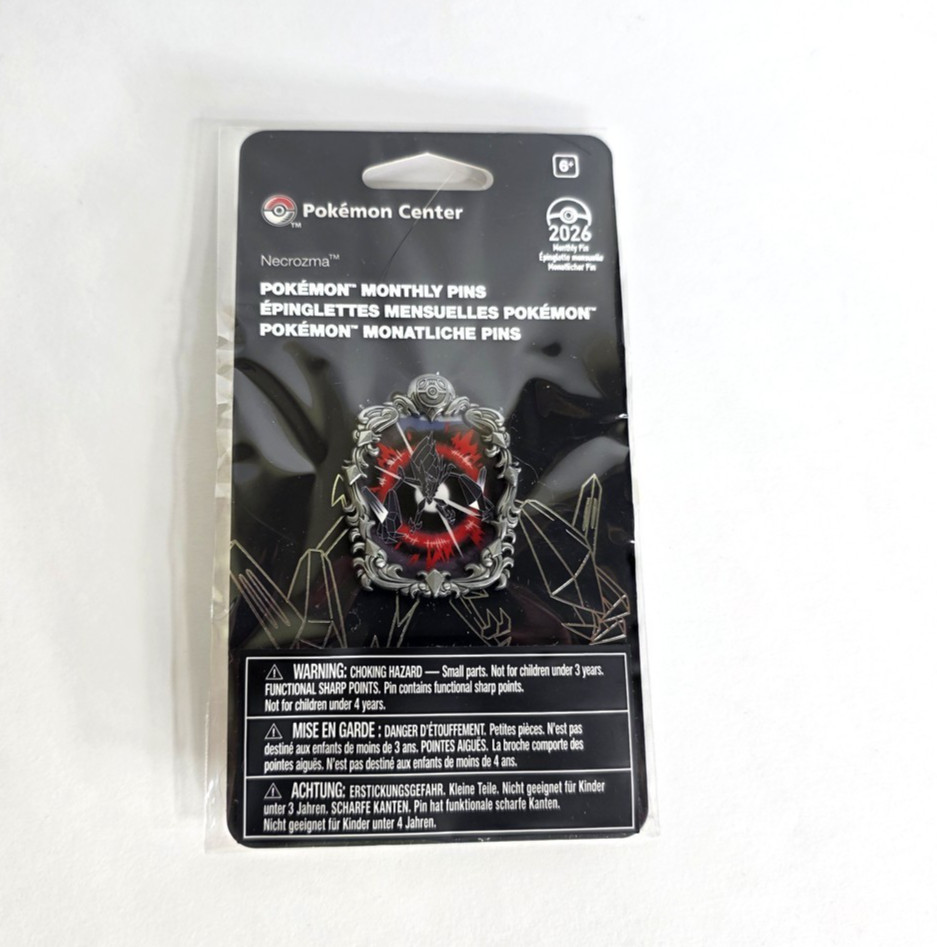 Pokémon Center Necrozma Monthly Legendary Moments Pin 9 of 12 Pokemon 2026 NEW