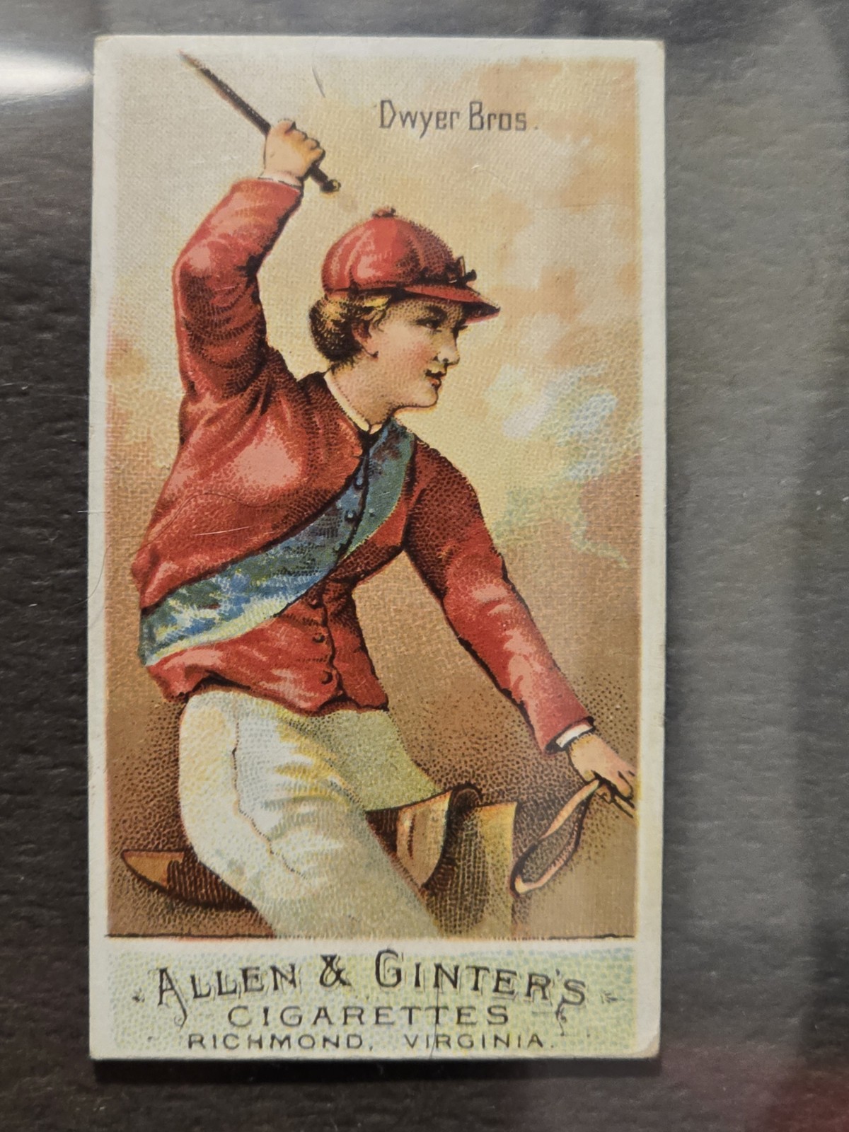 1888 ALLEN & GINTER N22, RACING COLORS OF THE WORLD: DWYER BROS. (NEAR MINT)