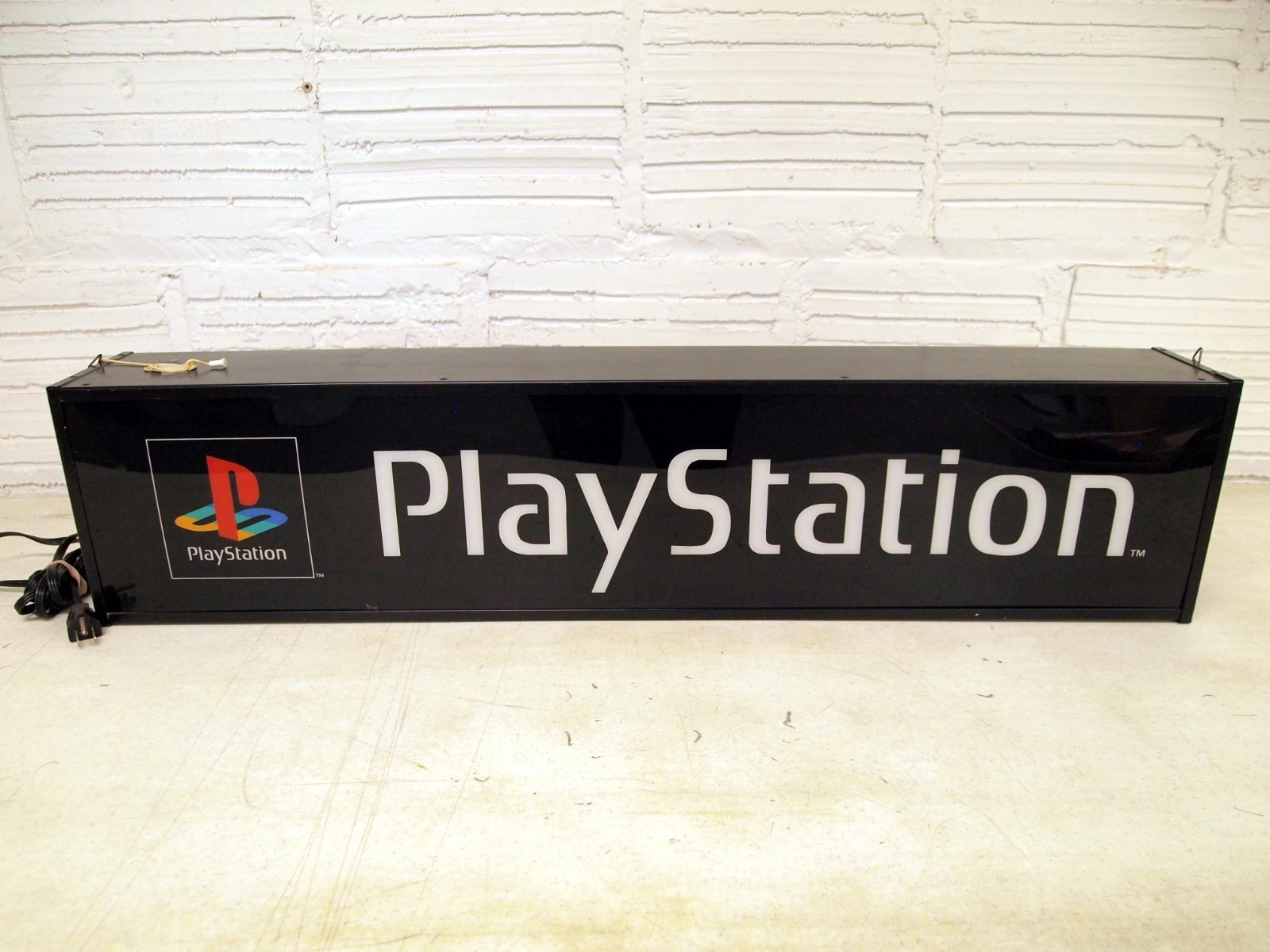 Vintage Official PlayStation PS1 Promotional Promo Light Up Store Display Sign