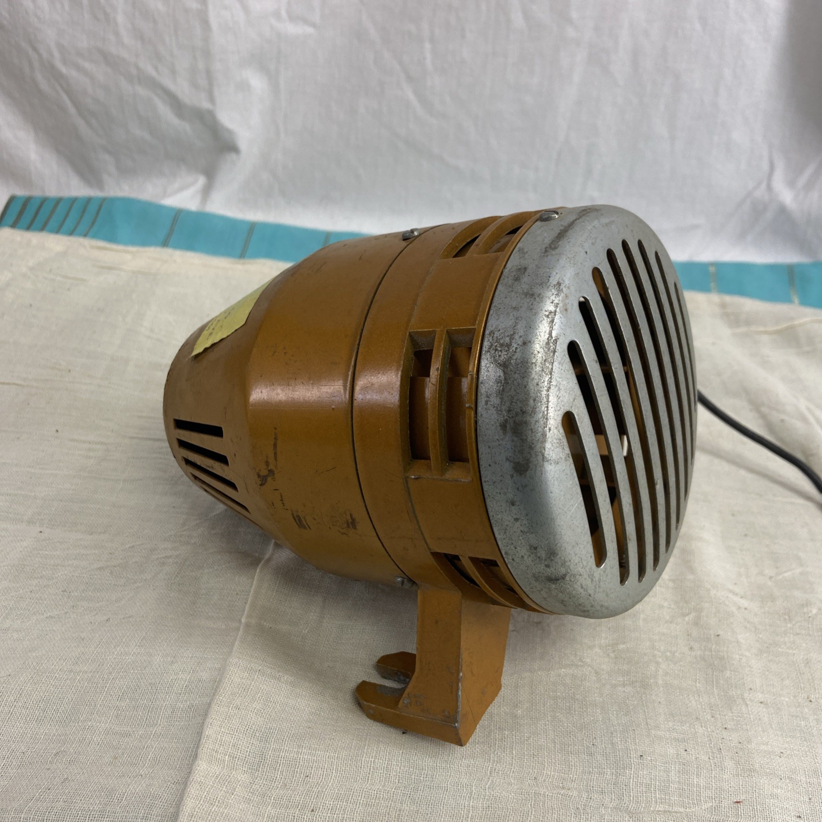 Vtg Air Raid Police Fire Rescue Horn/Siren S12 KL MONROE TIMER CO Bronx NY