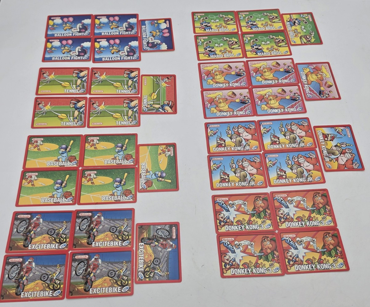 Nintendo e-Reader 65 Card Lot 11 Complete Nes Sets GBA Mario Donkey Kong Clu Clu