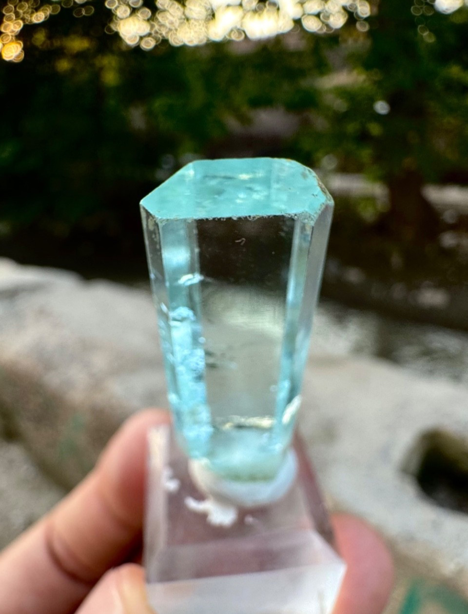 Natural Transparent Aquamarine Crystal , 54 Carats @ Minerals