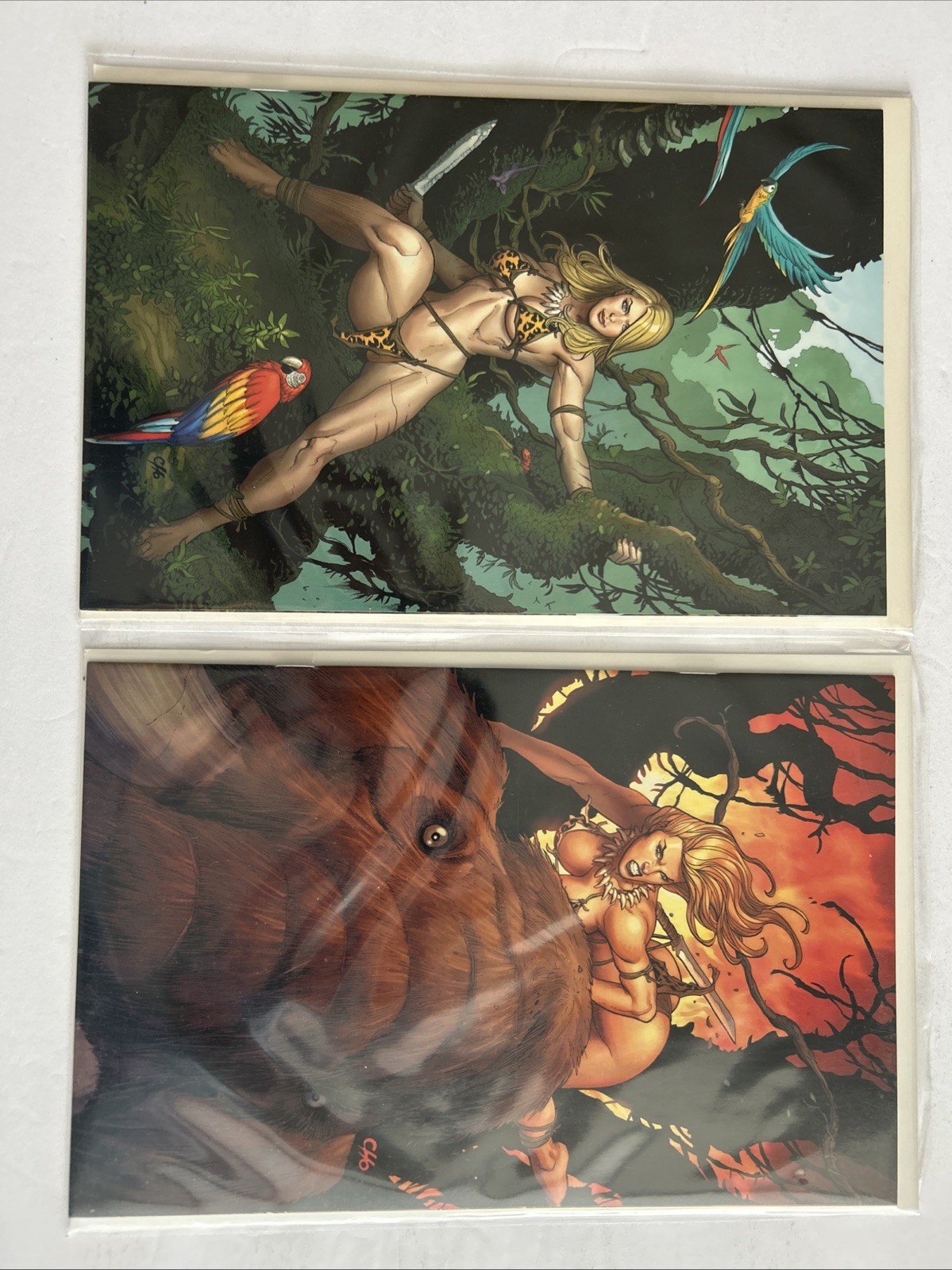 Jungle Girl #1 & 2 Frank Cho Virgin Cover Variant Dynamite Entertainment