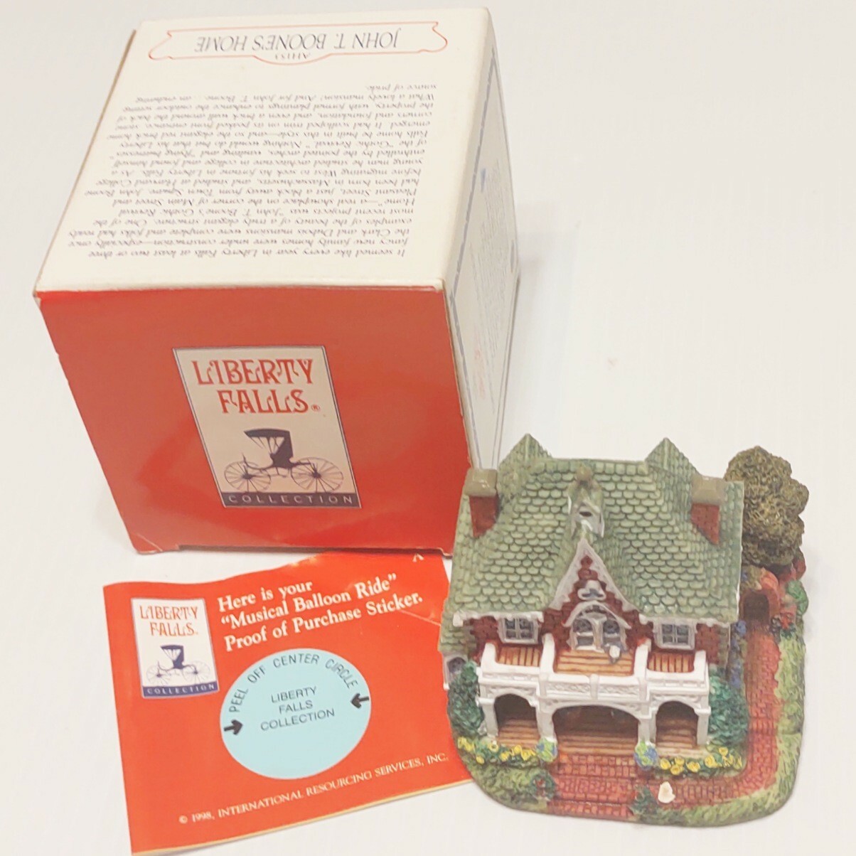 Liberty Falls Collection AH153 John T. Boone\'s Home 1998 