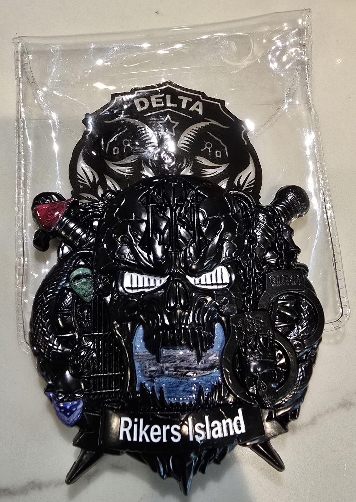 🔥🔥 RARE Delta Design Riker's Island - NYC Yankee Gang Black Variant 98/100🔥🔥
