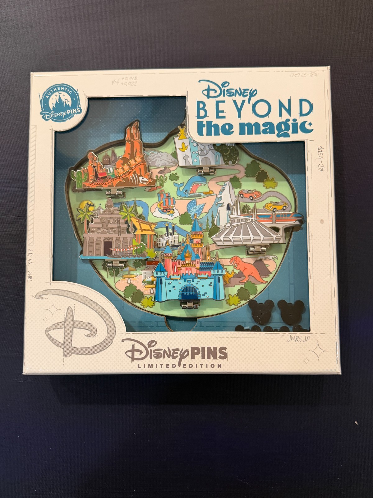 Disney D23 2026 Beyond the Magic Disneyland Park Map Jumbo Pin LE 500