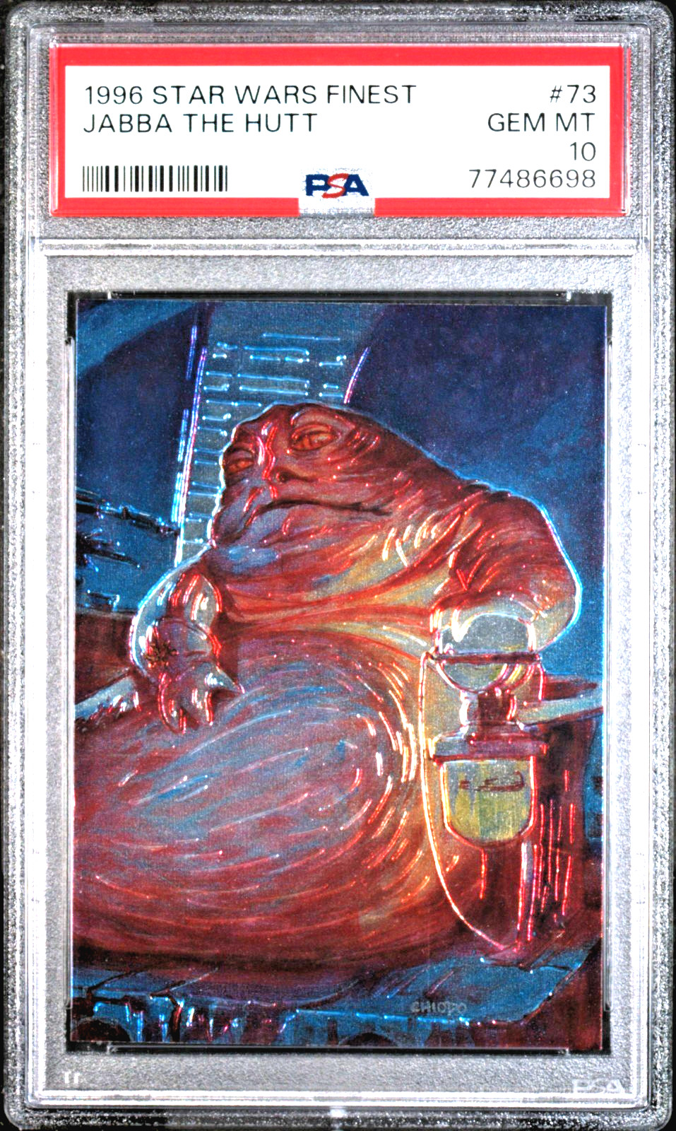 1996 Star Wars Finest Jabba The Hutt #73 PSA 10 GEM MINT (RARE: Population 11)