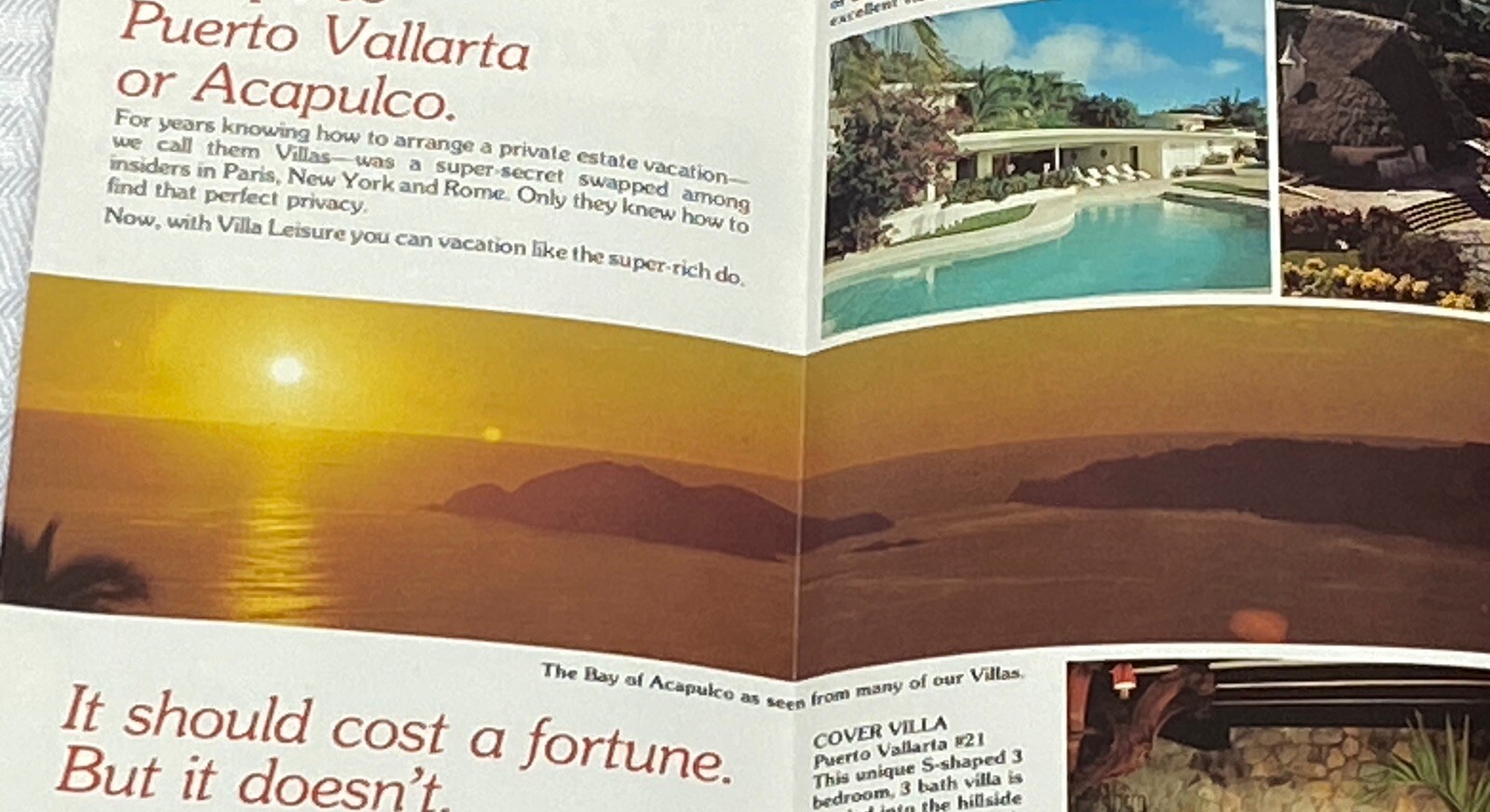 Vtg Mexico Vacation Pamphlet 1970 Acapulco Puerta Vallarta Lodging Travel Costs