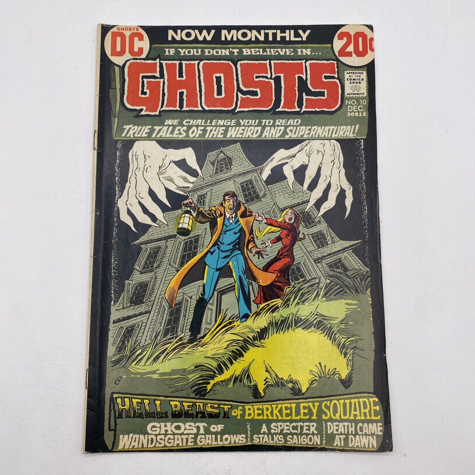 👻DC GHOSTS #10 VINTAGE COMIC BOOK🔥SCARCE 1972 BRONZE AGE