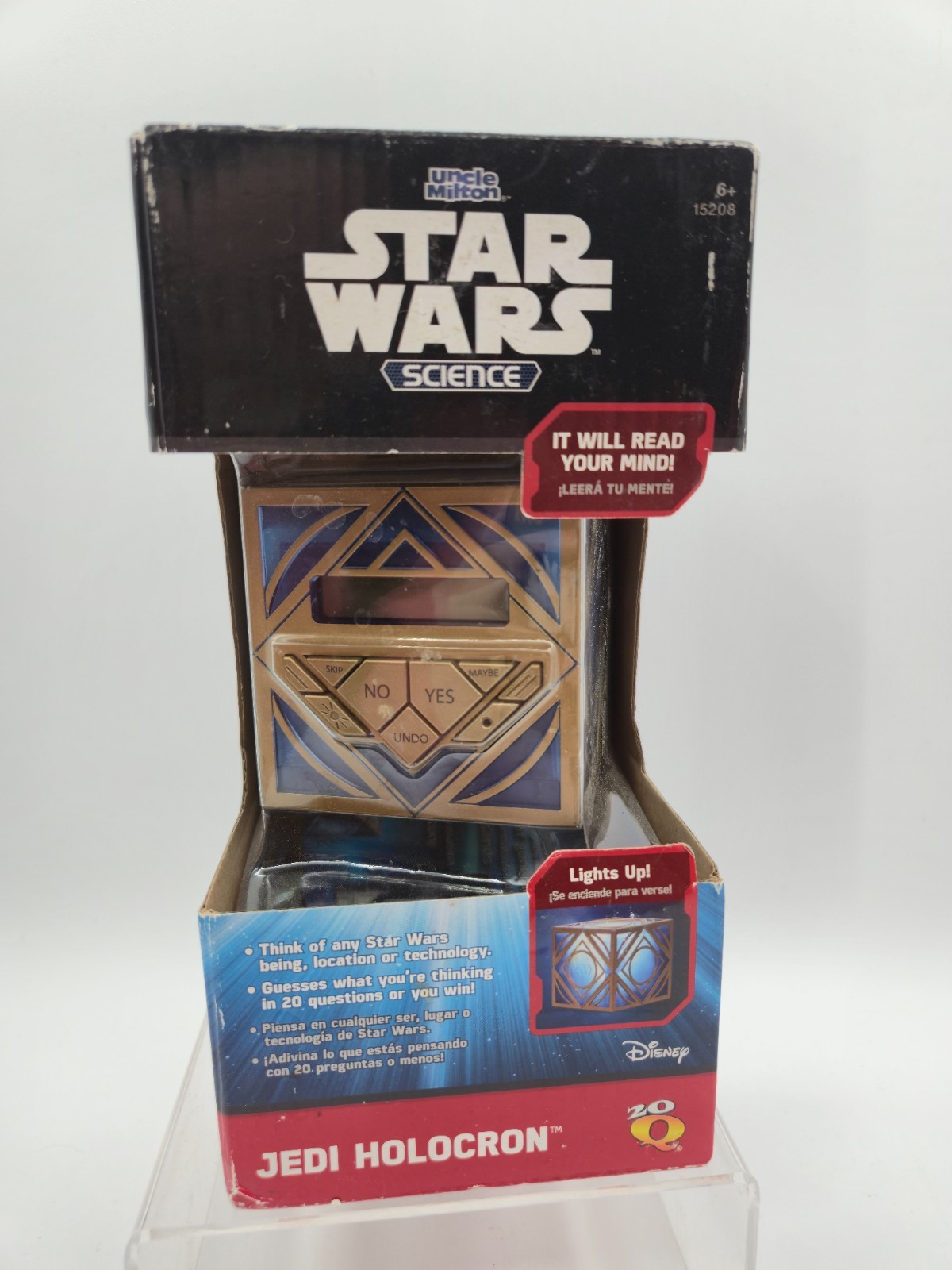 UNCLE MILTON Star Wars Jedi Holocron Electronic 20 Questions Game Lights Up READ