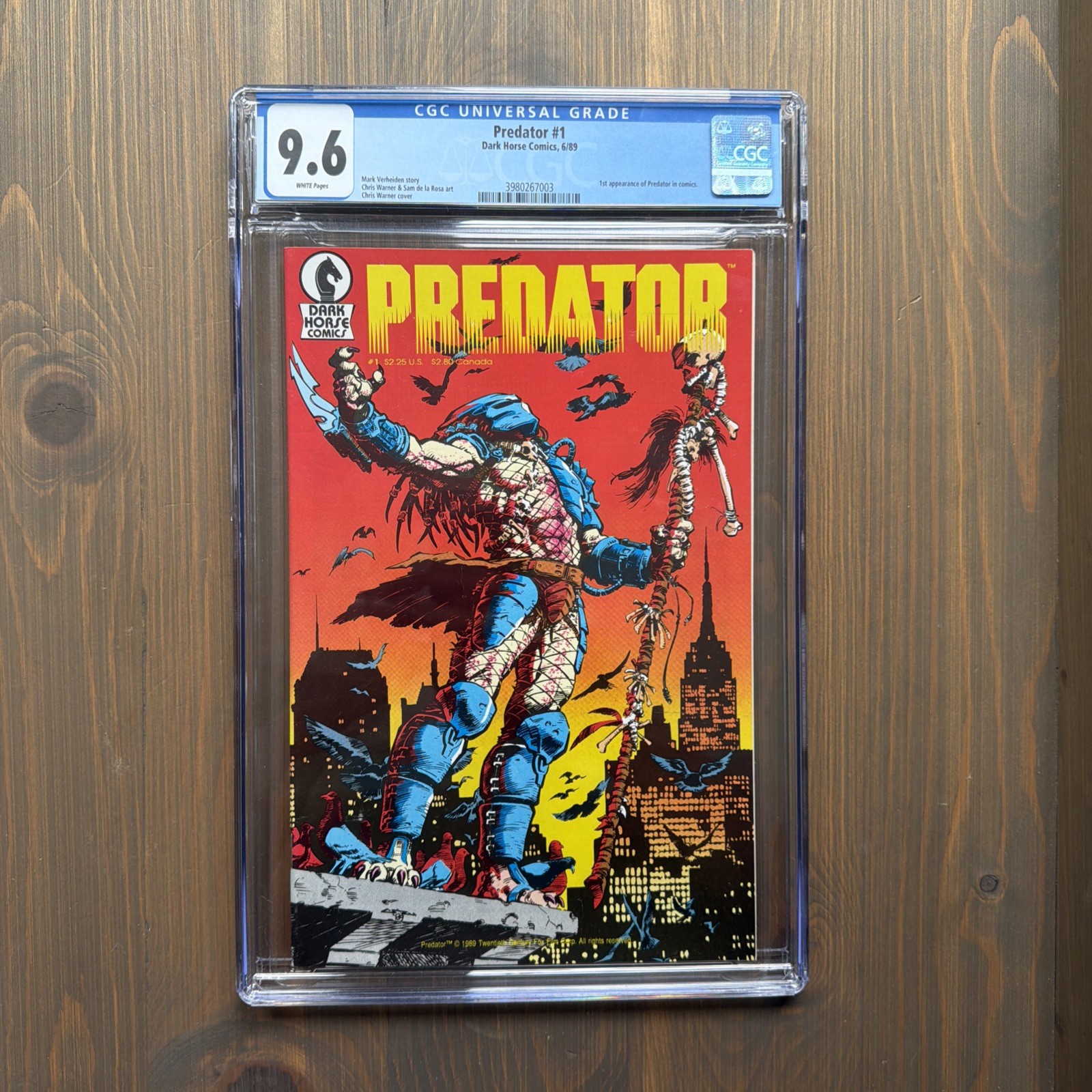 Predator 1 Dark Horse 1989 1st Predator CGC 9.6