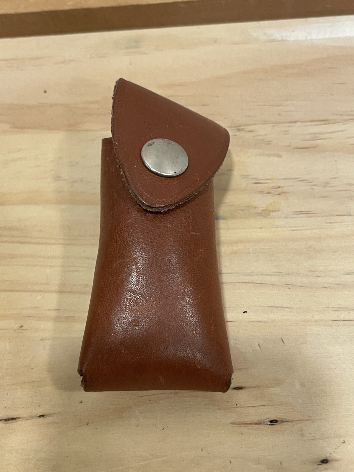 Cutiecut Boston Leather Pouch Pocket Knife Leather Holder Vintage