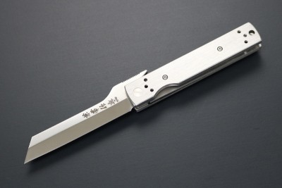 Kanetsune Seki Japan KB-562 Tanzaku-Tou Higonokami AUS-8 Stainless Handle Higo