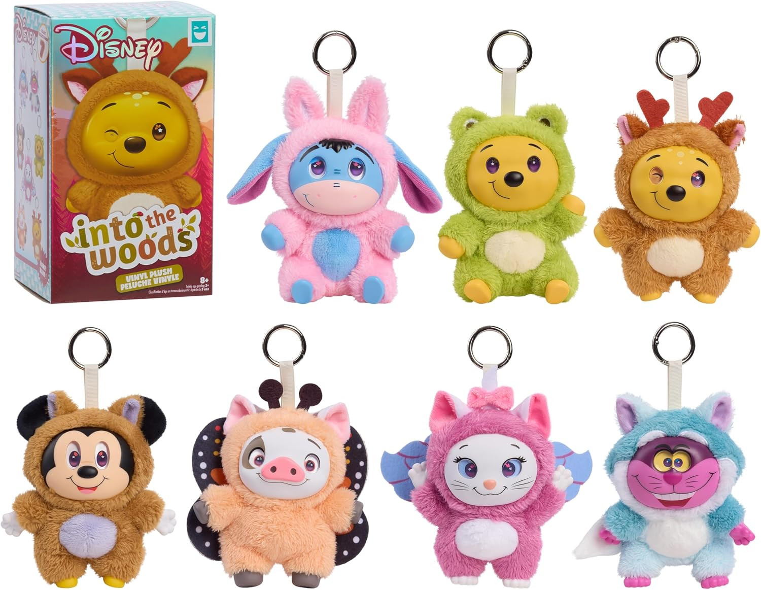 Disney Into the Woods Vinyl Plush Clip-on Surprise Toy Blind Box 5.5-Inch Plush